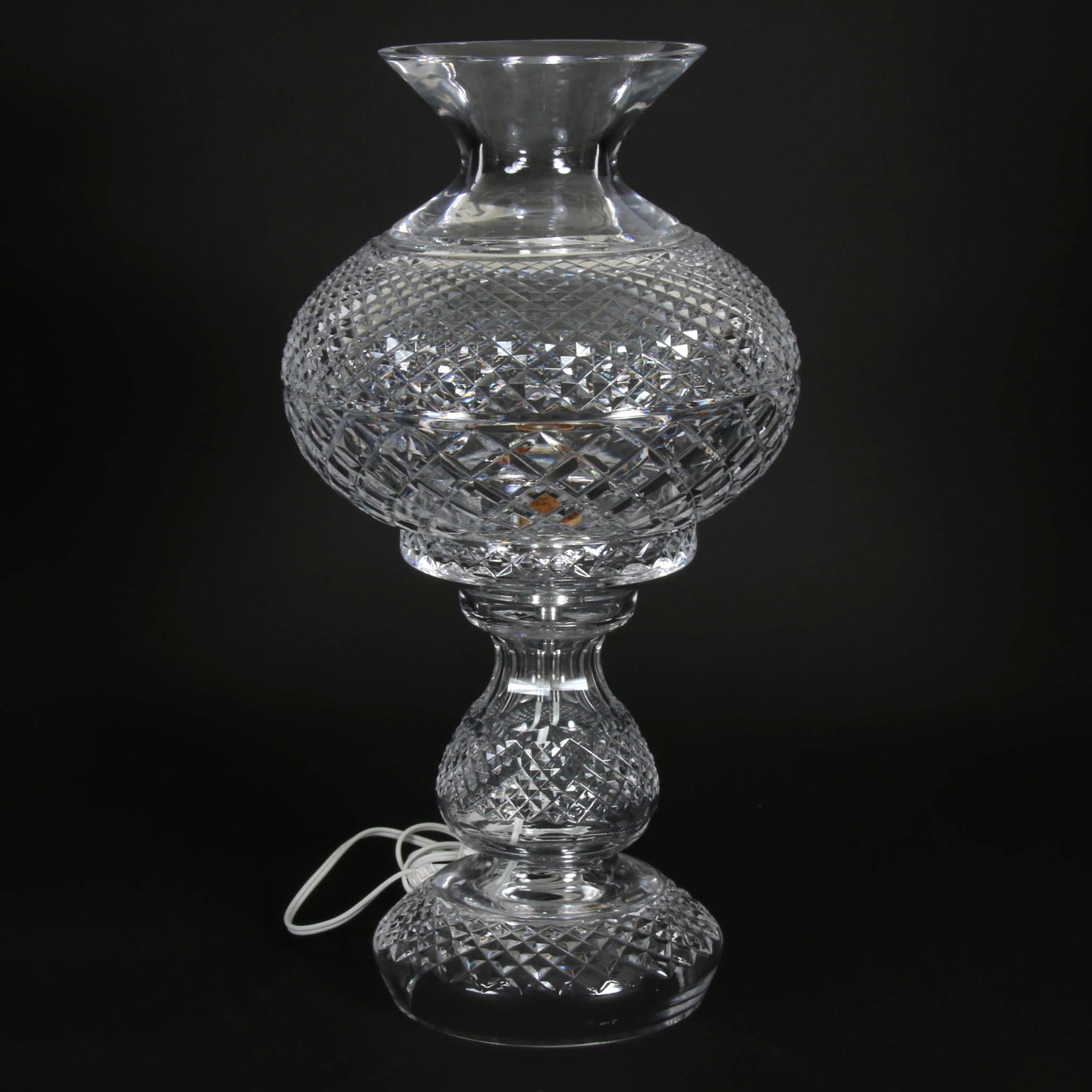Waterford Crystal "Inishmore" Electric Hurricane Lamp