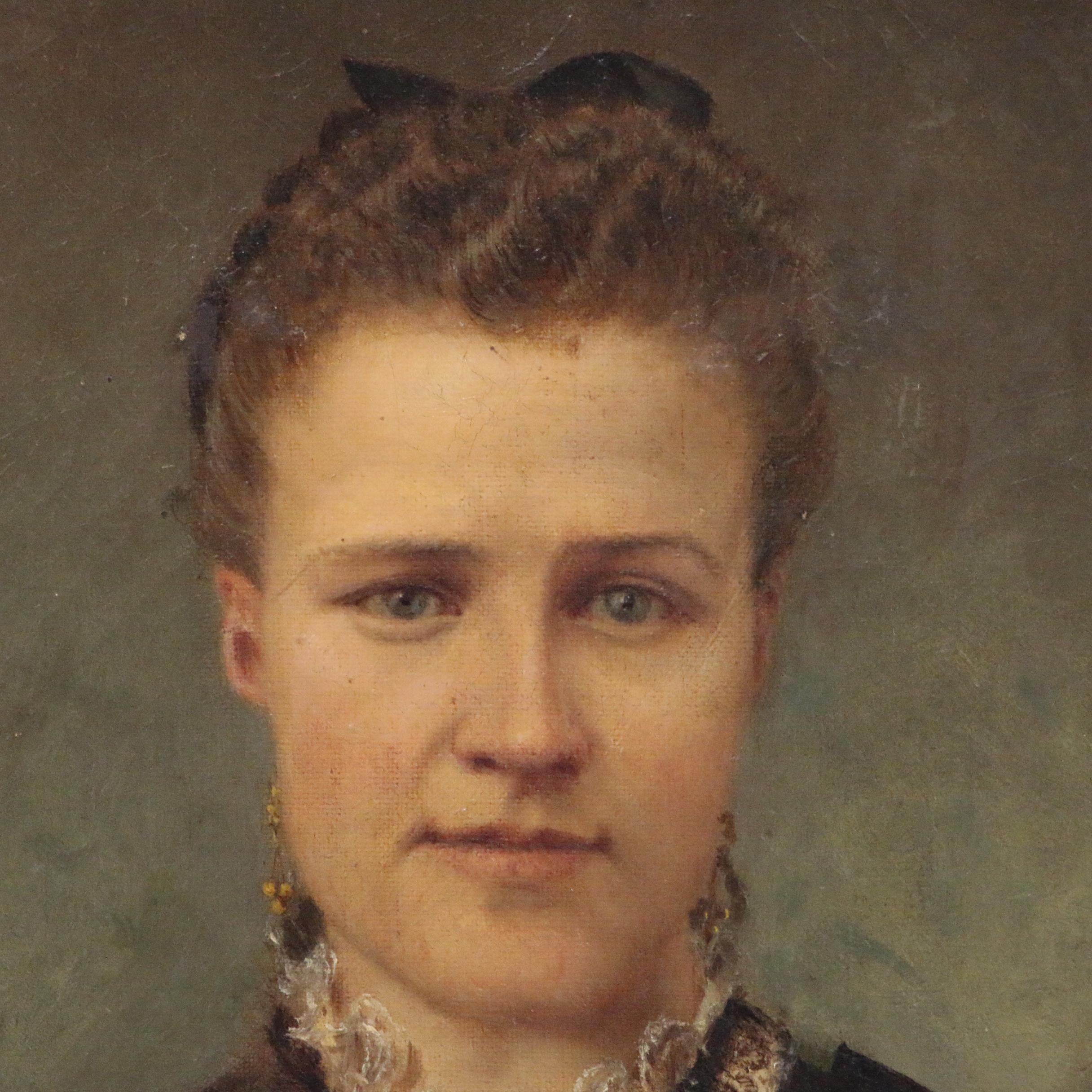 James Brade Sword Portrait Oil Painting, 1874