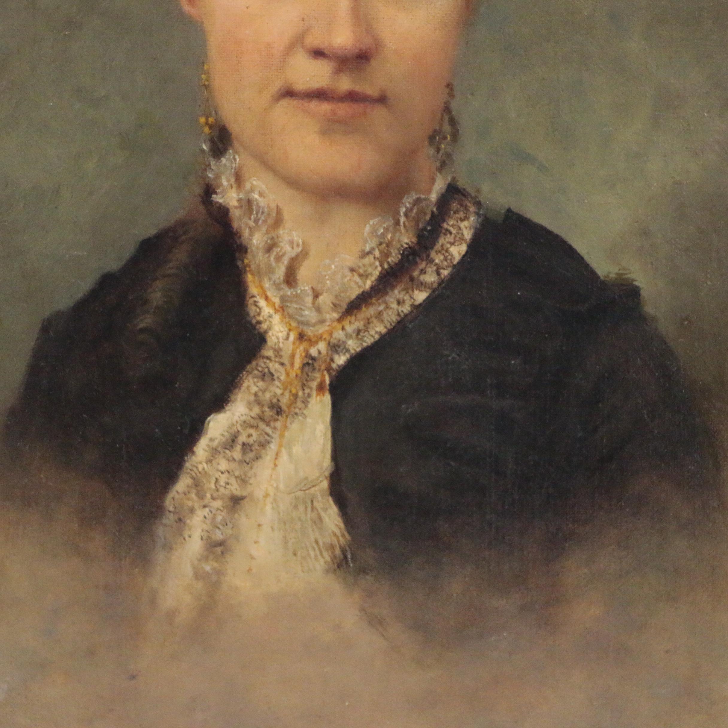 James Brade Sword Portrait Oil Painting, 1874