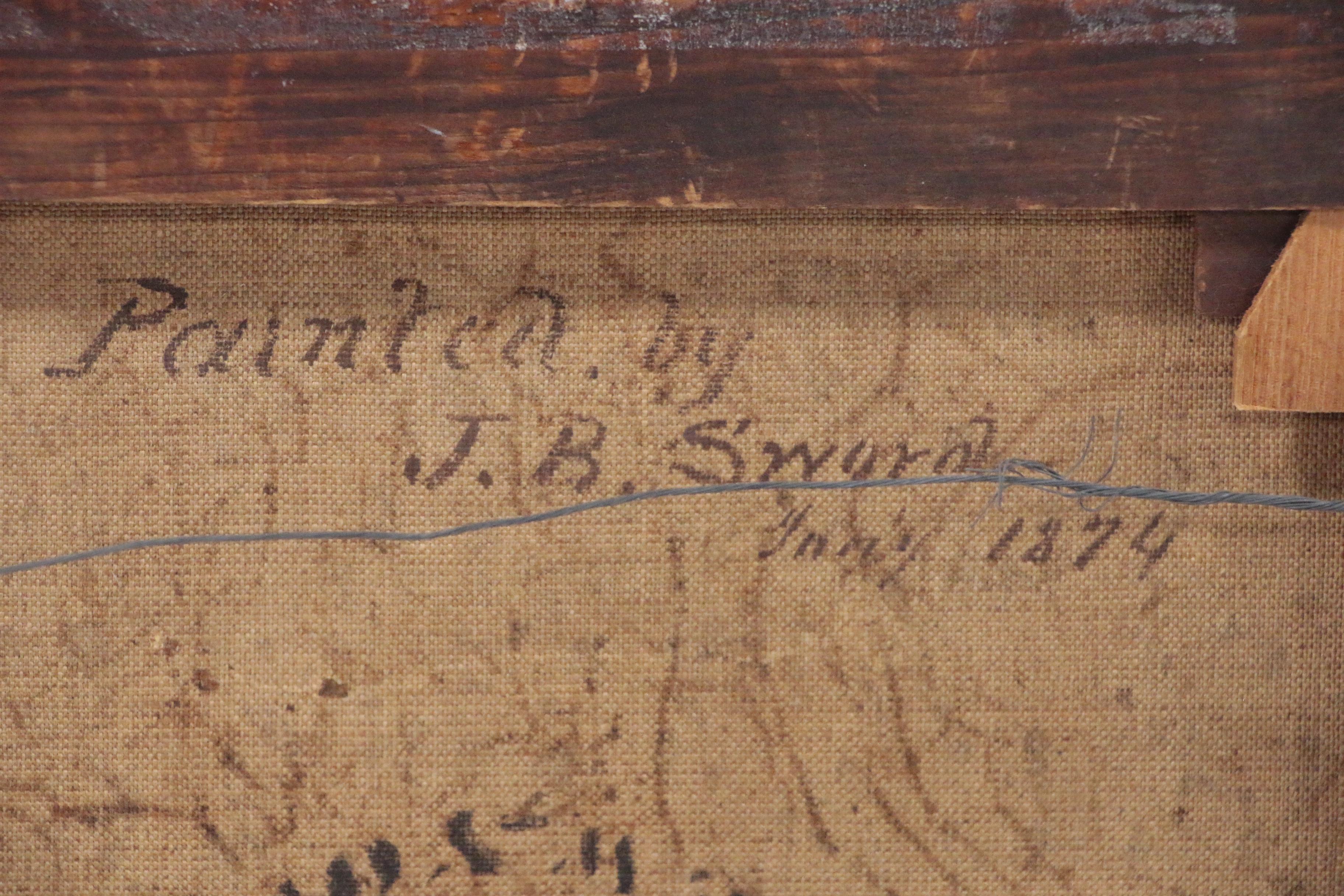 James Brade Sword Portrait Oil Painting, 1874