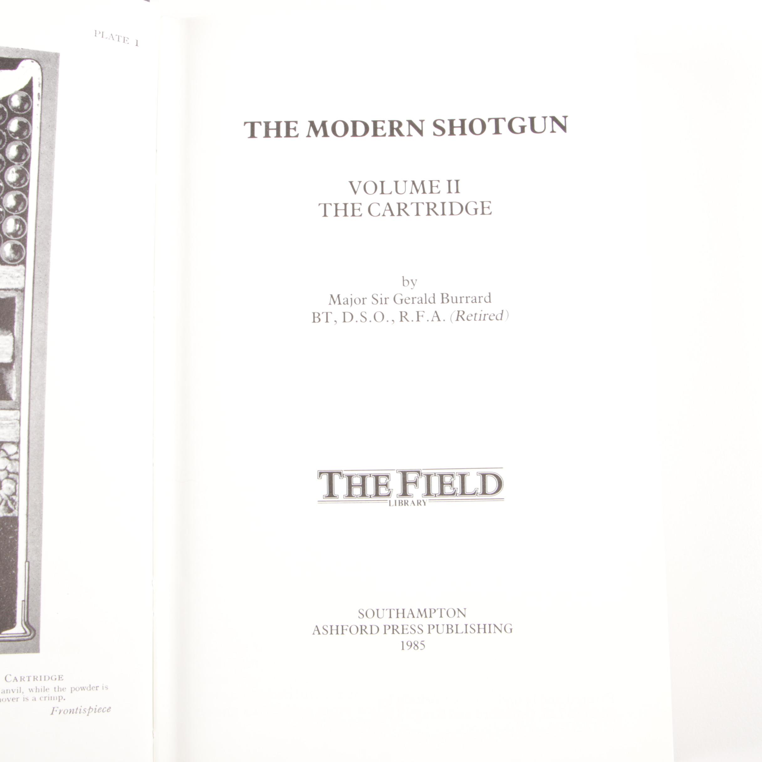 "The Modern Shotgun" by  Major Sir Gerald Burrard, Three Volume Set