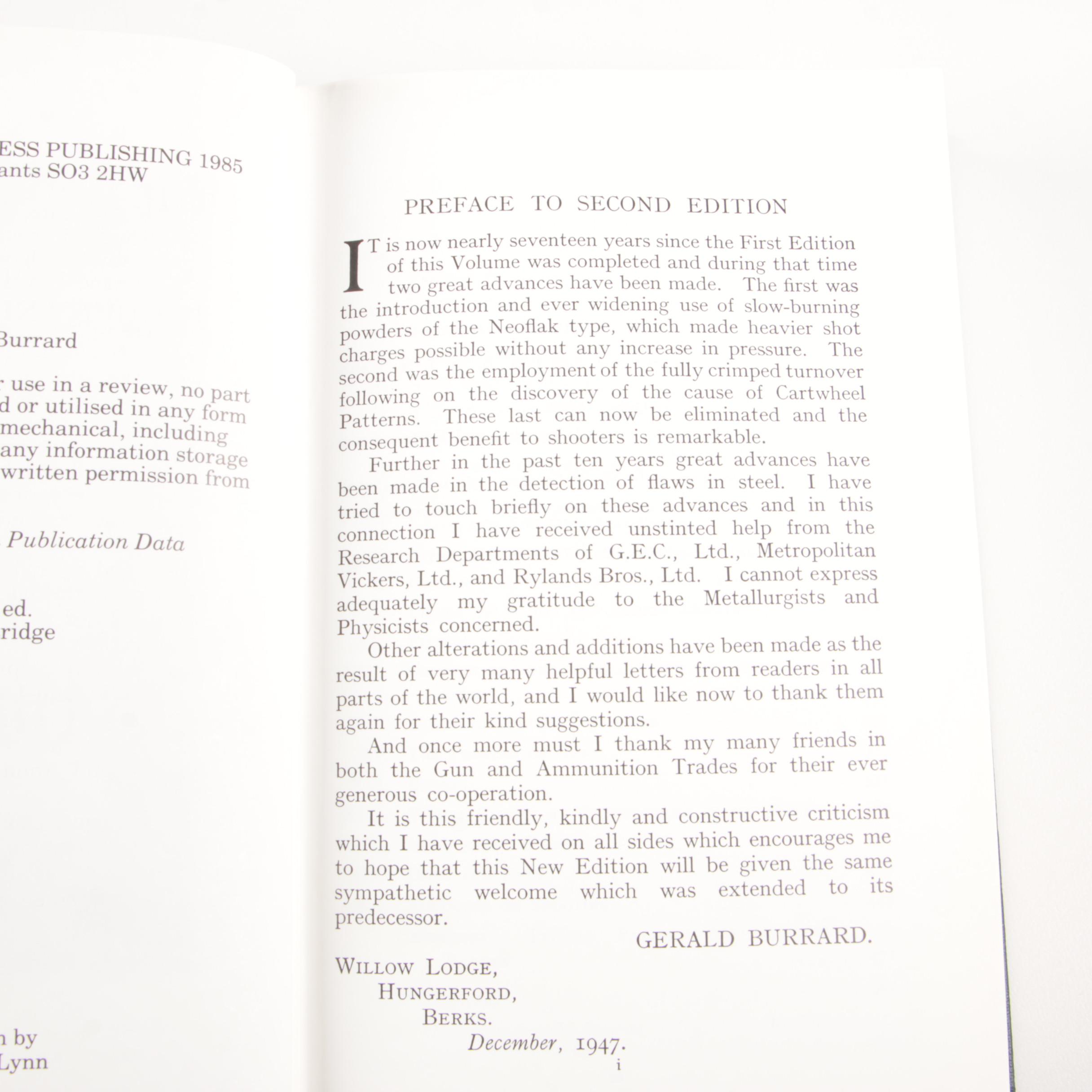"The Modern Shotgun" by  Major Sir Gerald Burrard, Three Volume Set
