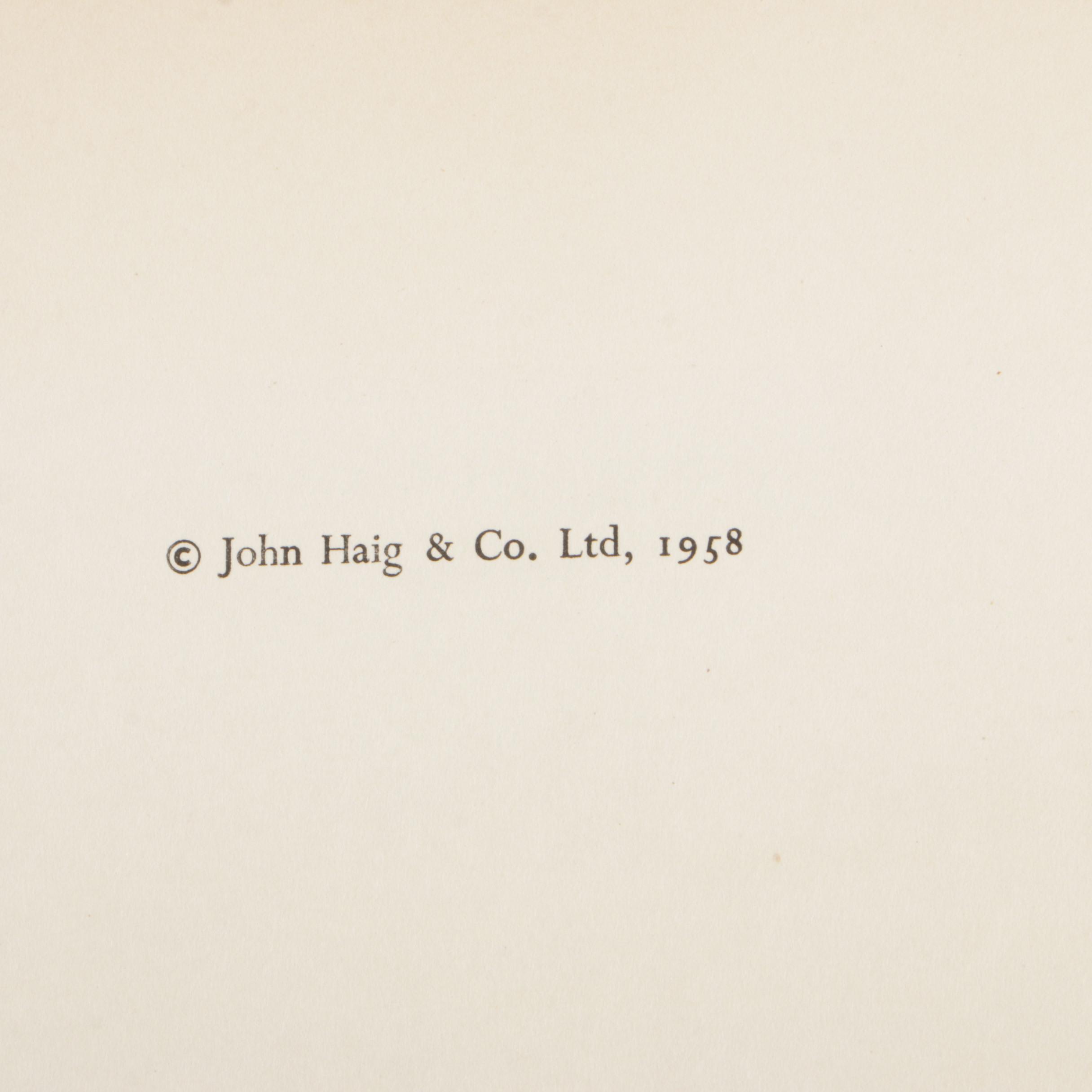 1958 "The House of Haig", "Single Malt Whisky Companion" and More Whisky Books