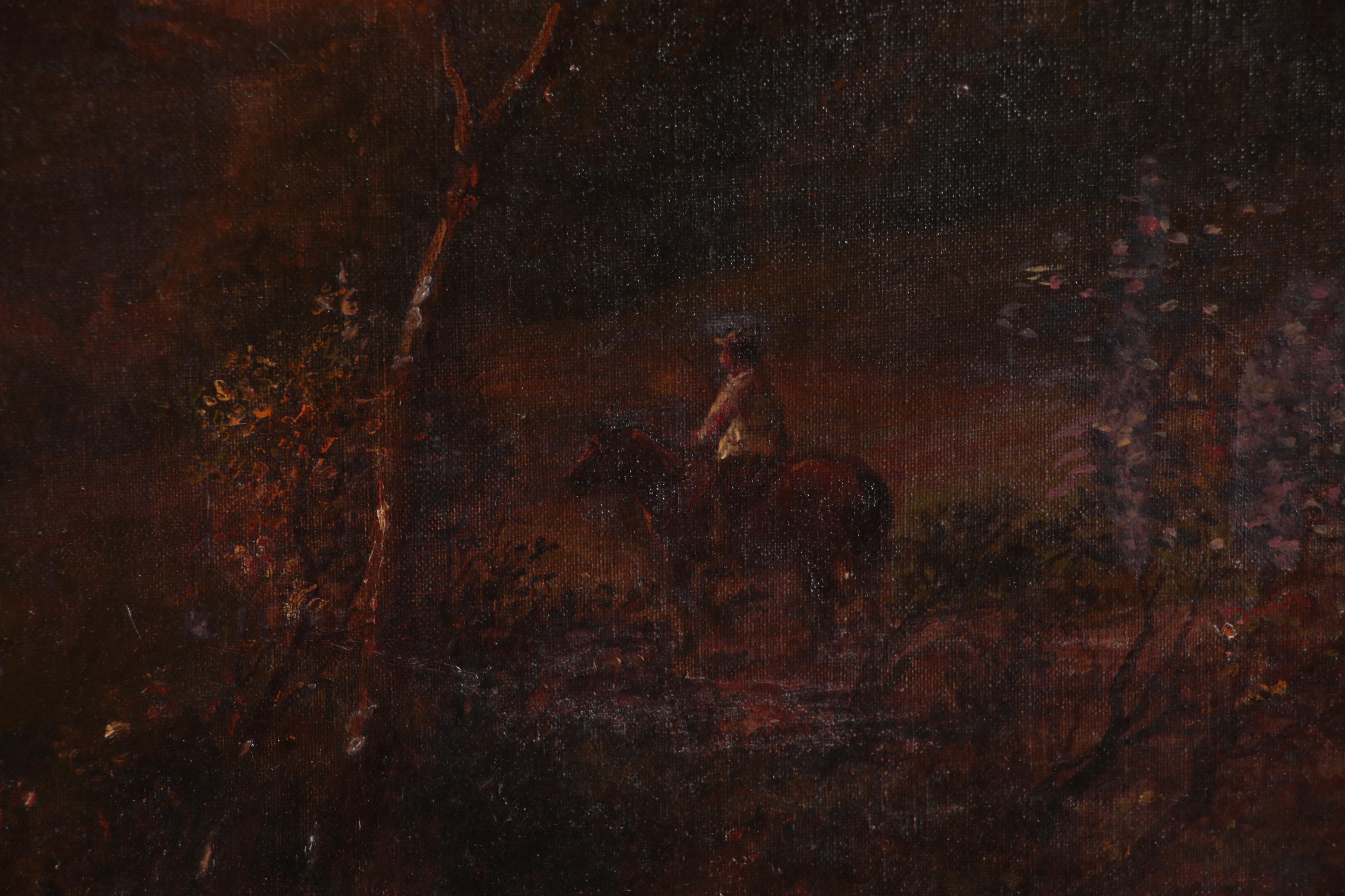 Pastoral Landscape Oil Painting, Late 19th Century