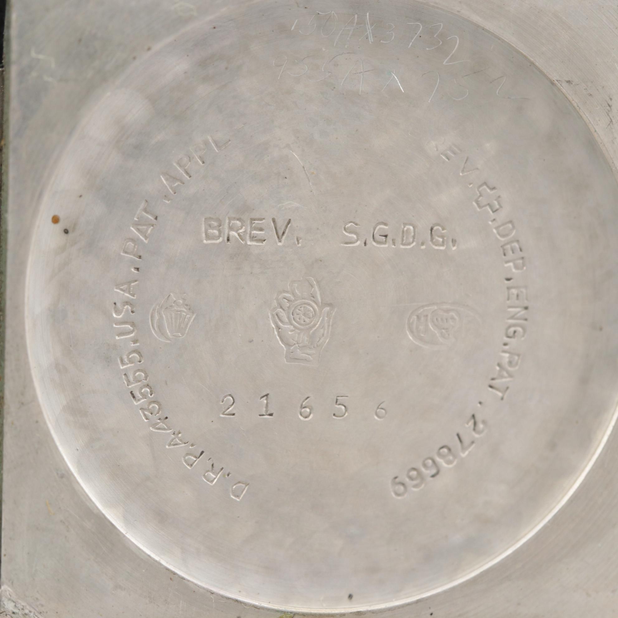 Movado "Ermeto" For J.E. Caldwell & Co. Sterling Silver Purse Watch, Vintage