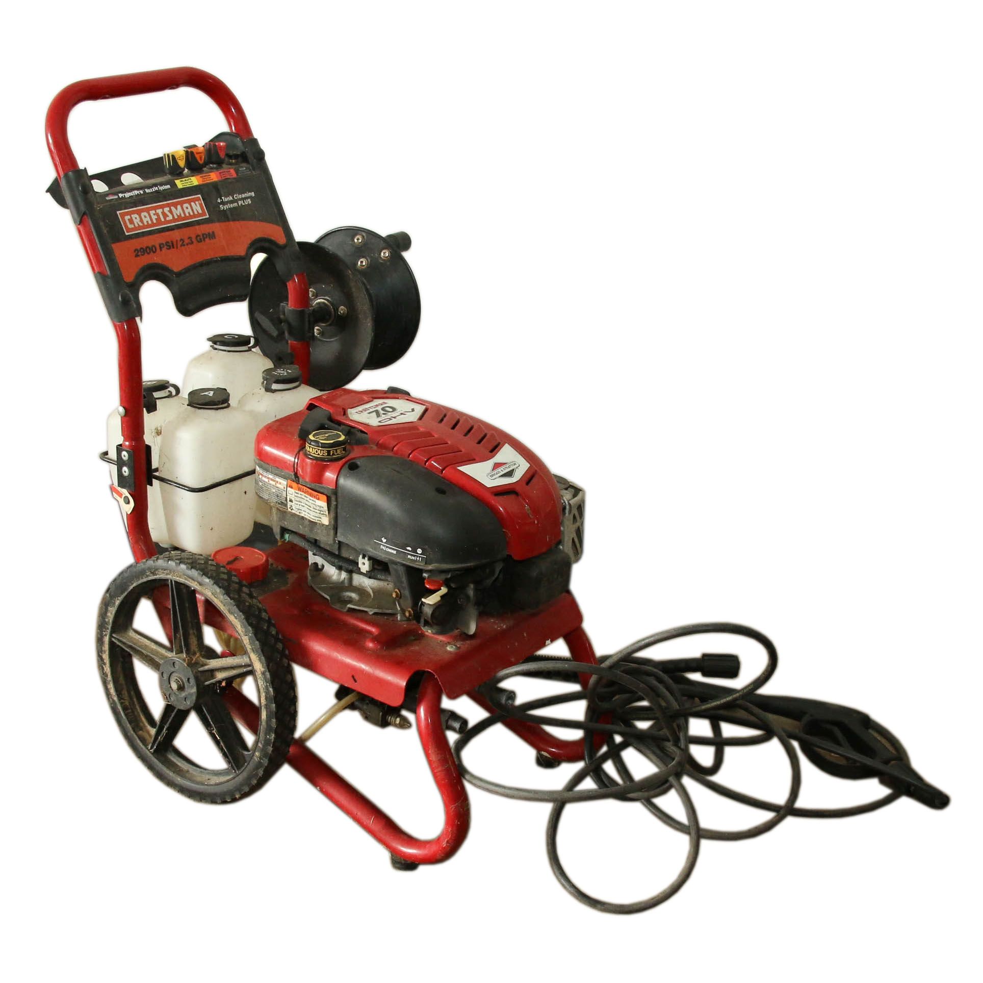 Craftsman 2900 psi Gas Pressure Washer with a Four Tank Cleaning System