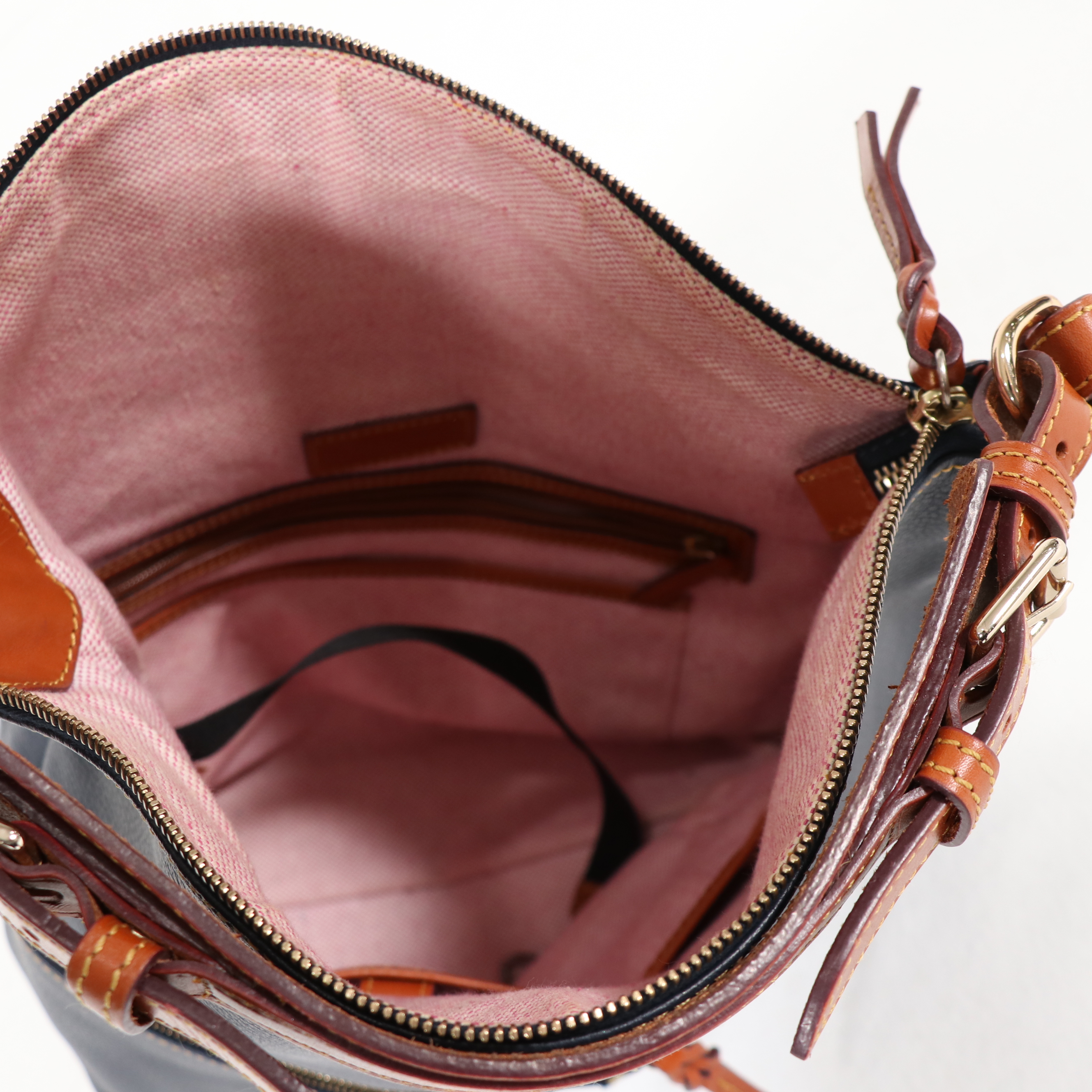 Dooney & Bourke Pebbled Navy Leather Hobo Bag