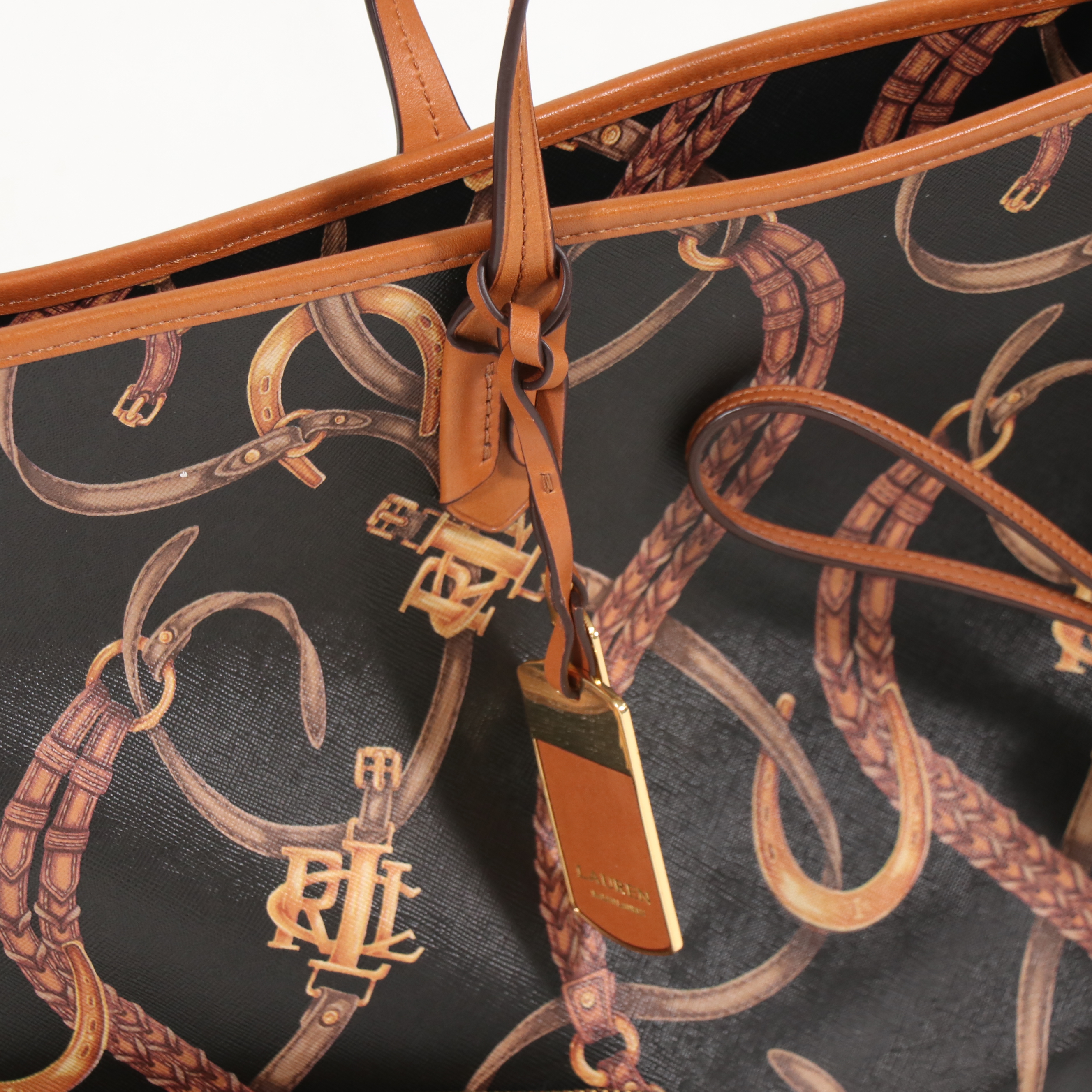 Ralph Lauren Caldwell Belting Classic Tote, Wristlet and Zip Around Wallet