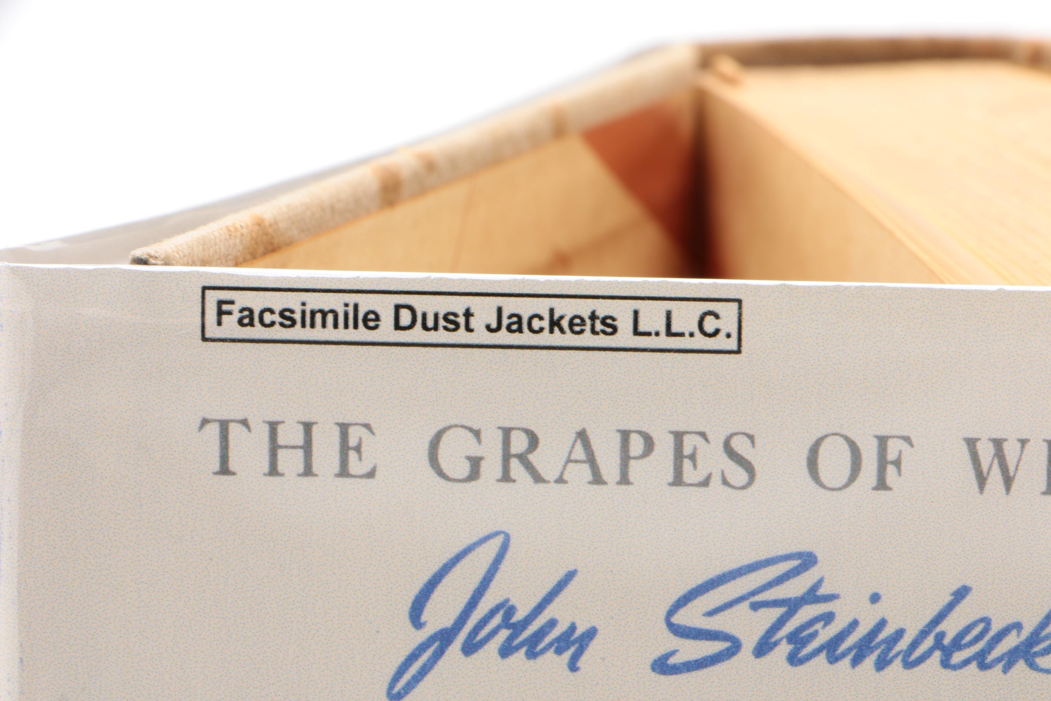 First Edition "The Grapes of Wrath" by Steinbeck with Facsimile Jacket, 1939