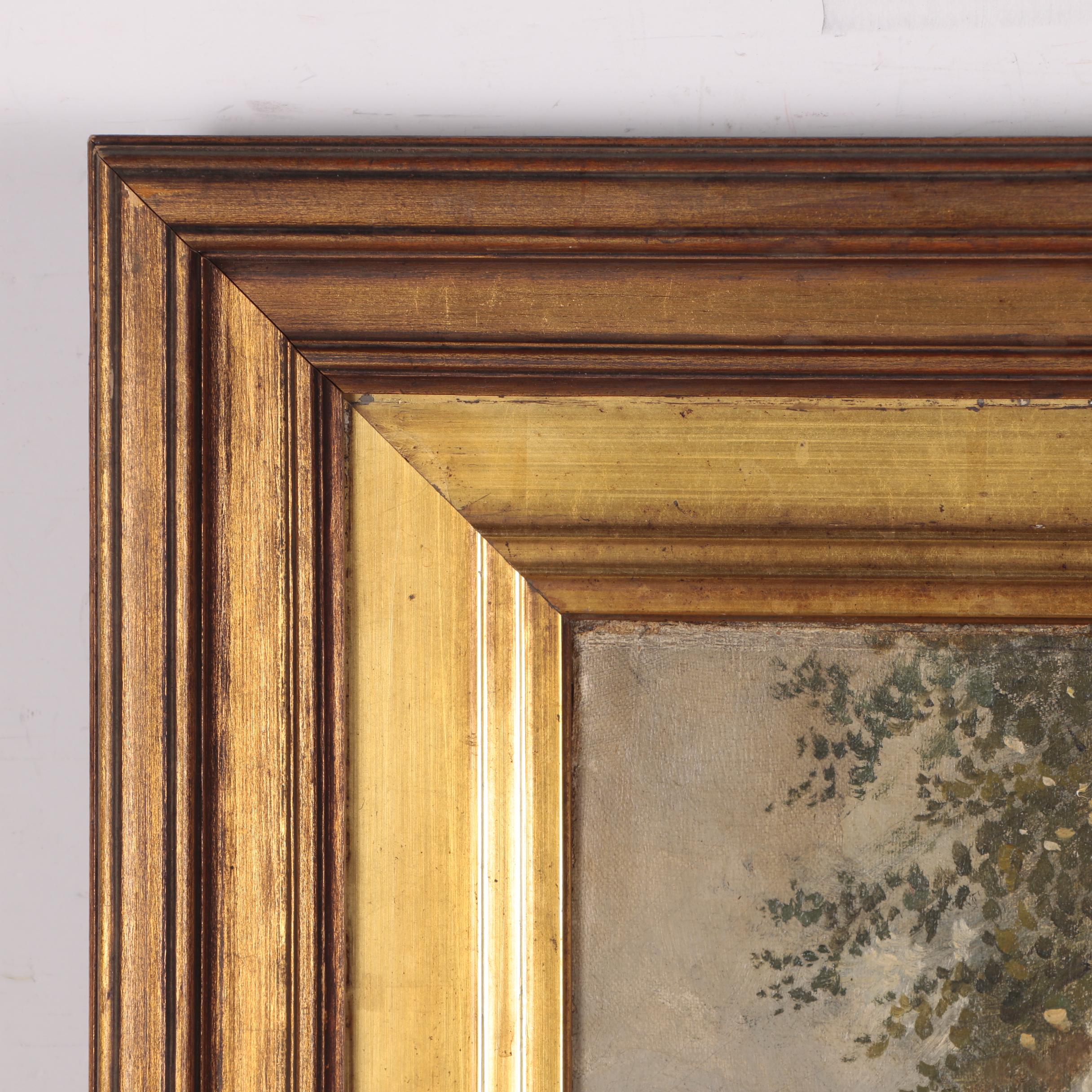 Edmund D. Lewis Pastoral Landscape Oil Painting, 1875