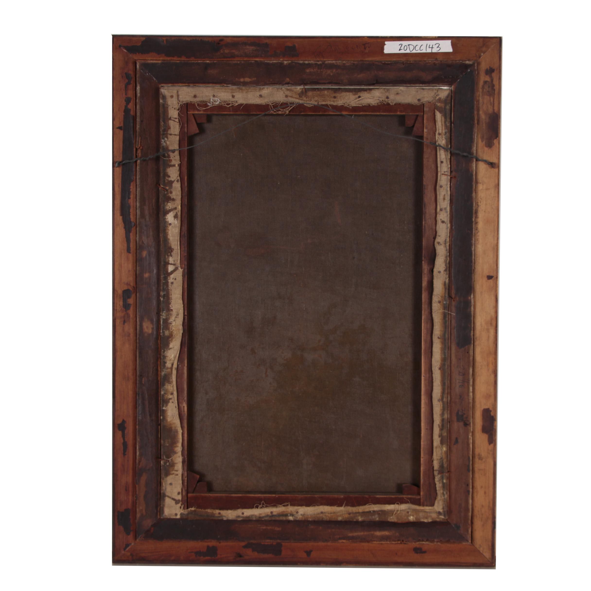 Edmund D. Lewis Pastoral Landscape Oil Painting, 1875