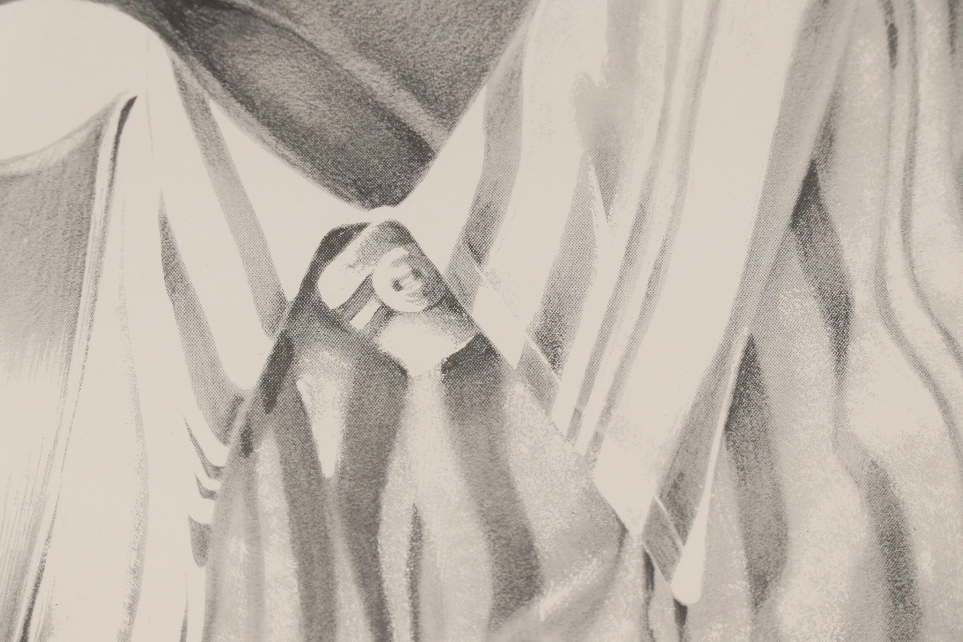 Gilbert Young Halftone Print "A Fleeting Moment"