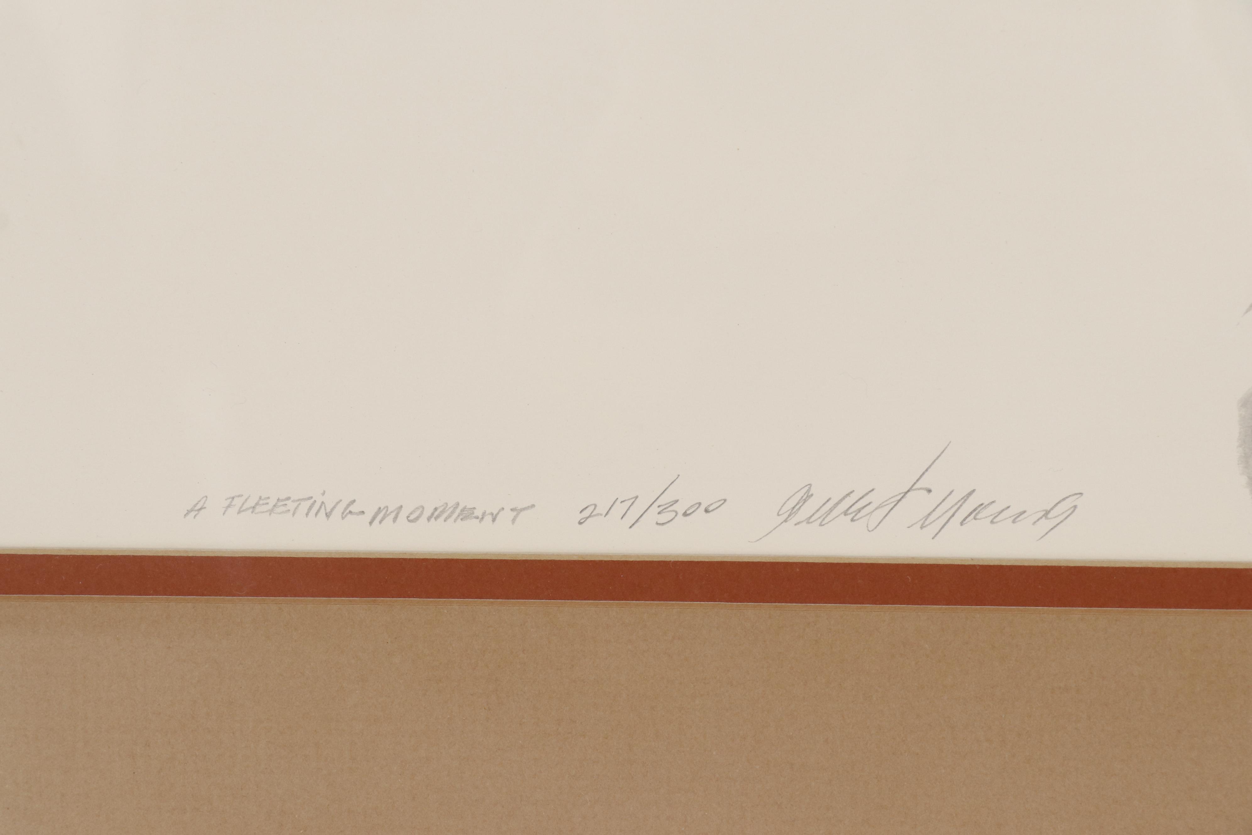 Gilbert Young Halftone Print "A Fleeting Moment"