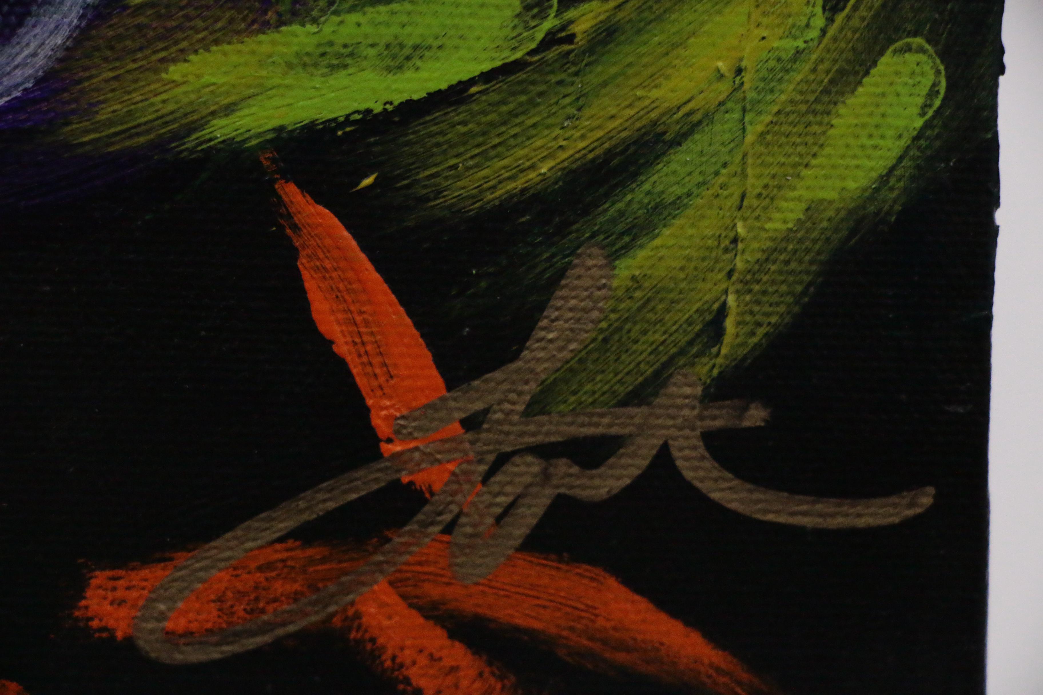 Madison Latimer Acrylic Painting of Guinea Chicken