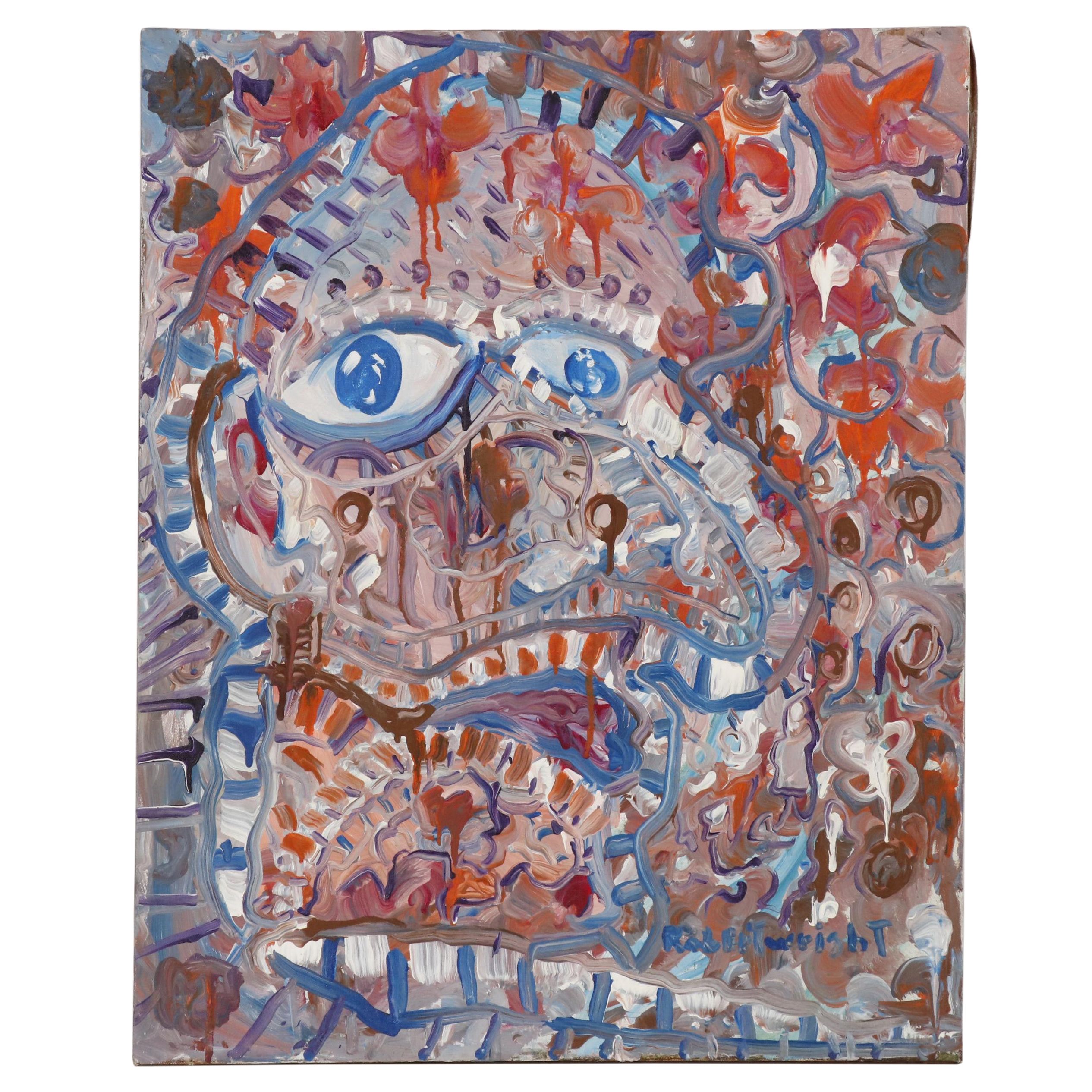 Robert Wright Abstract Oil Painting