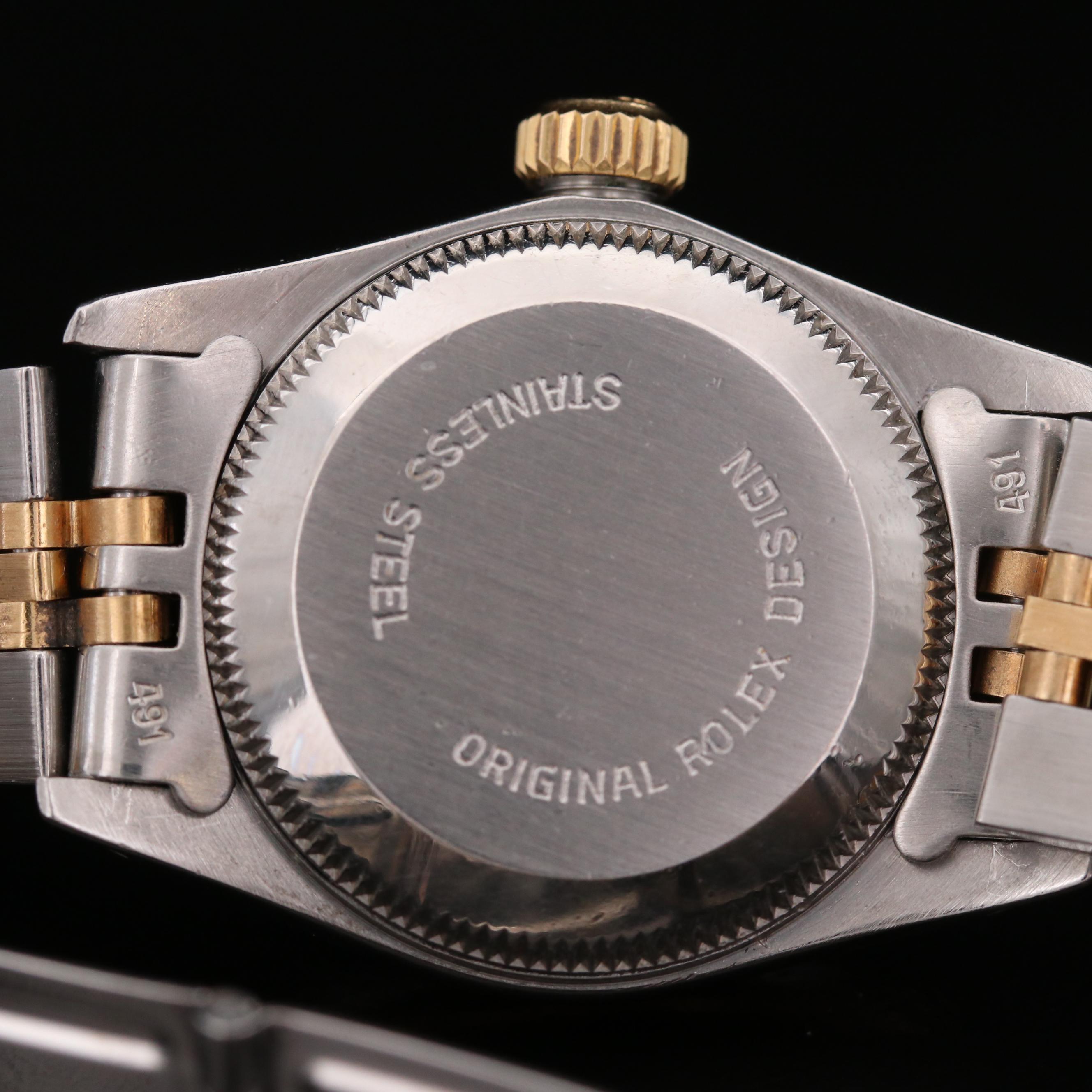 Rolex Oyster Perpetual 18K Gold and Stainless Steel Watch, 1984