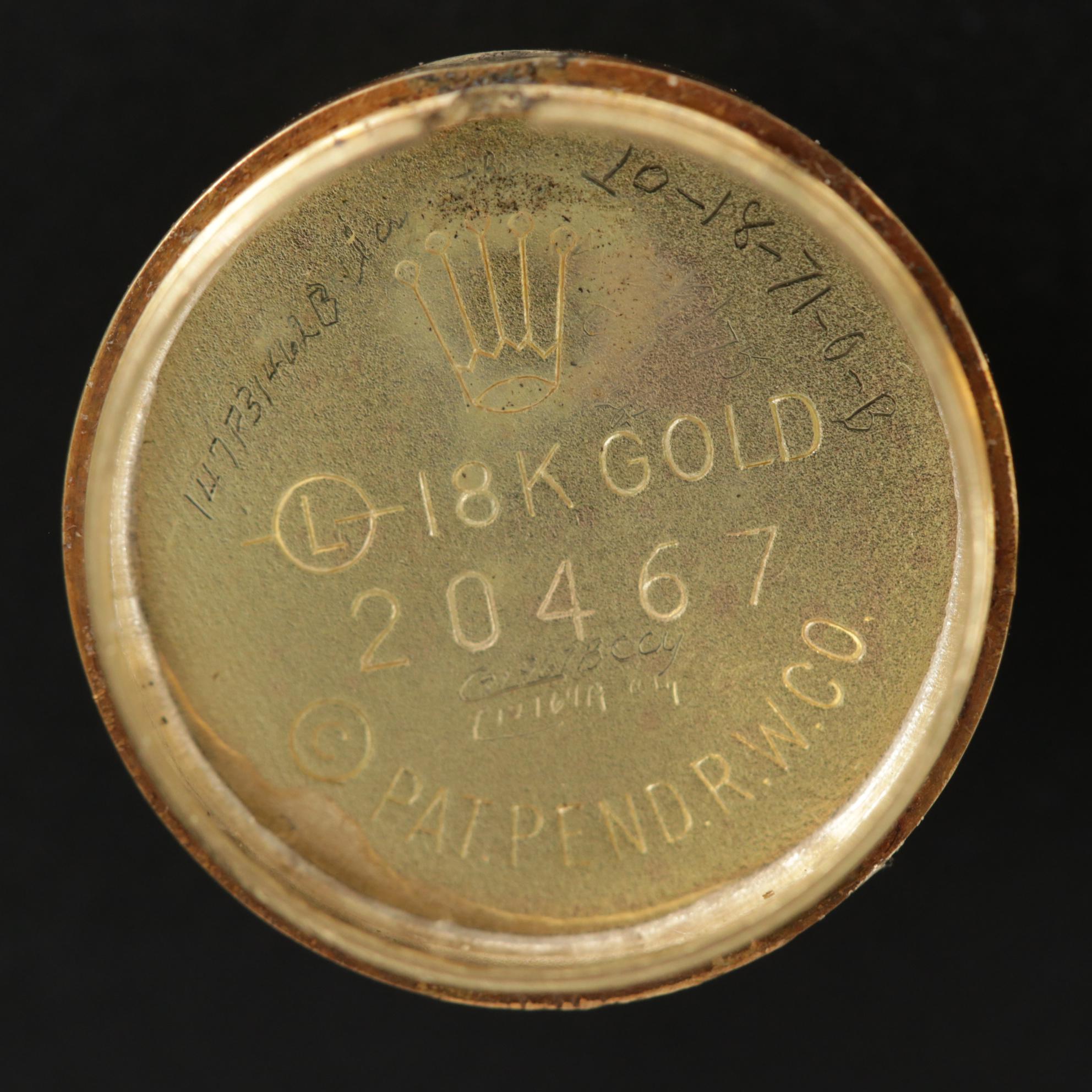 Rolex Orchid Chameleon 18K Watch, Circa 1950