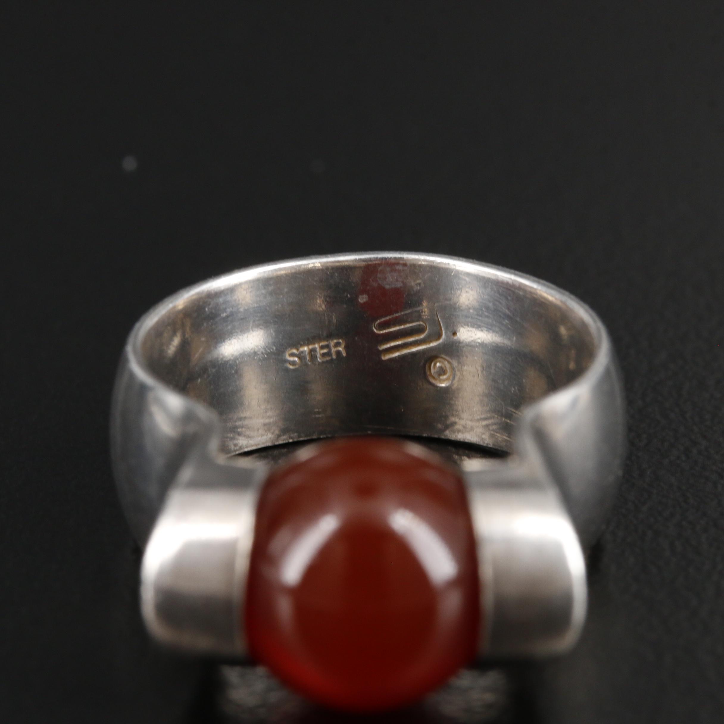 Sharon Johnston Sterling Tension Ring with Interchangeable Gemstones