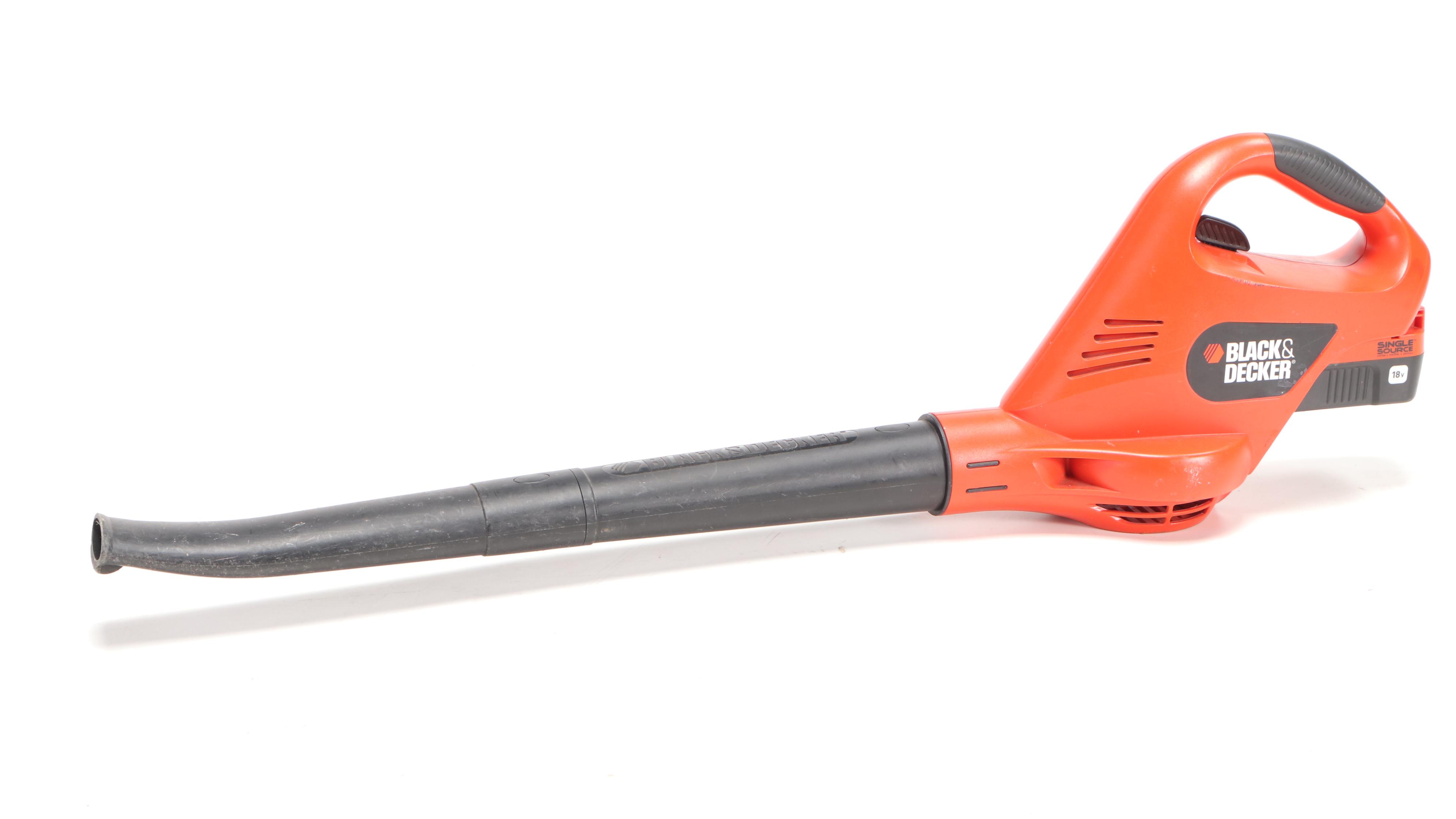 Black + Decker Battery Powered Chainsaw, Pole Saw, and Leaf Blower