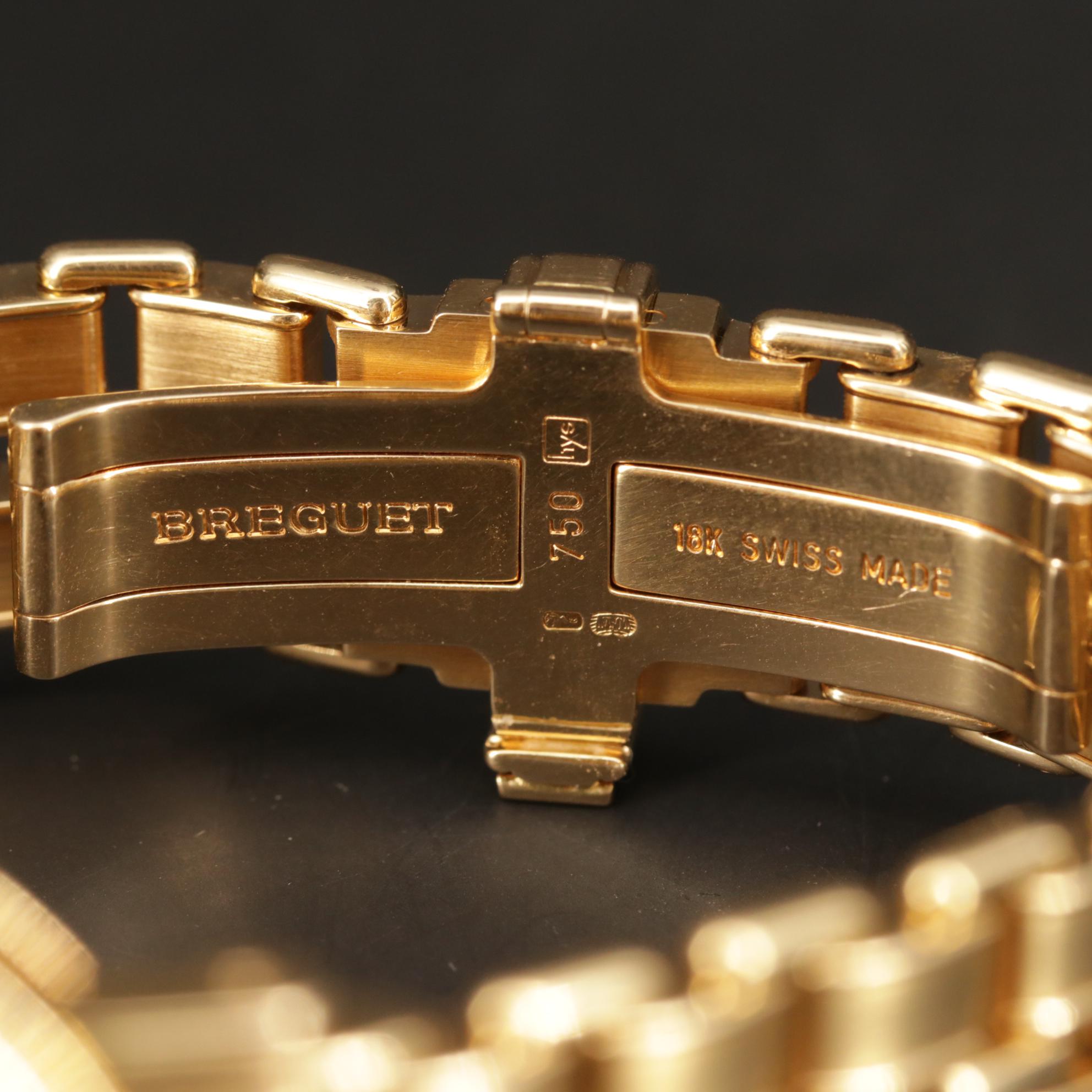 Breguet Marine Automatic 18K Yellow Gold Watch with Diamond Dial, 1998