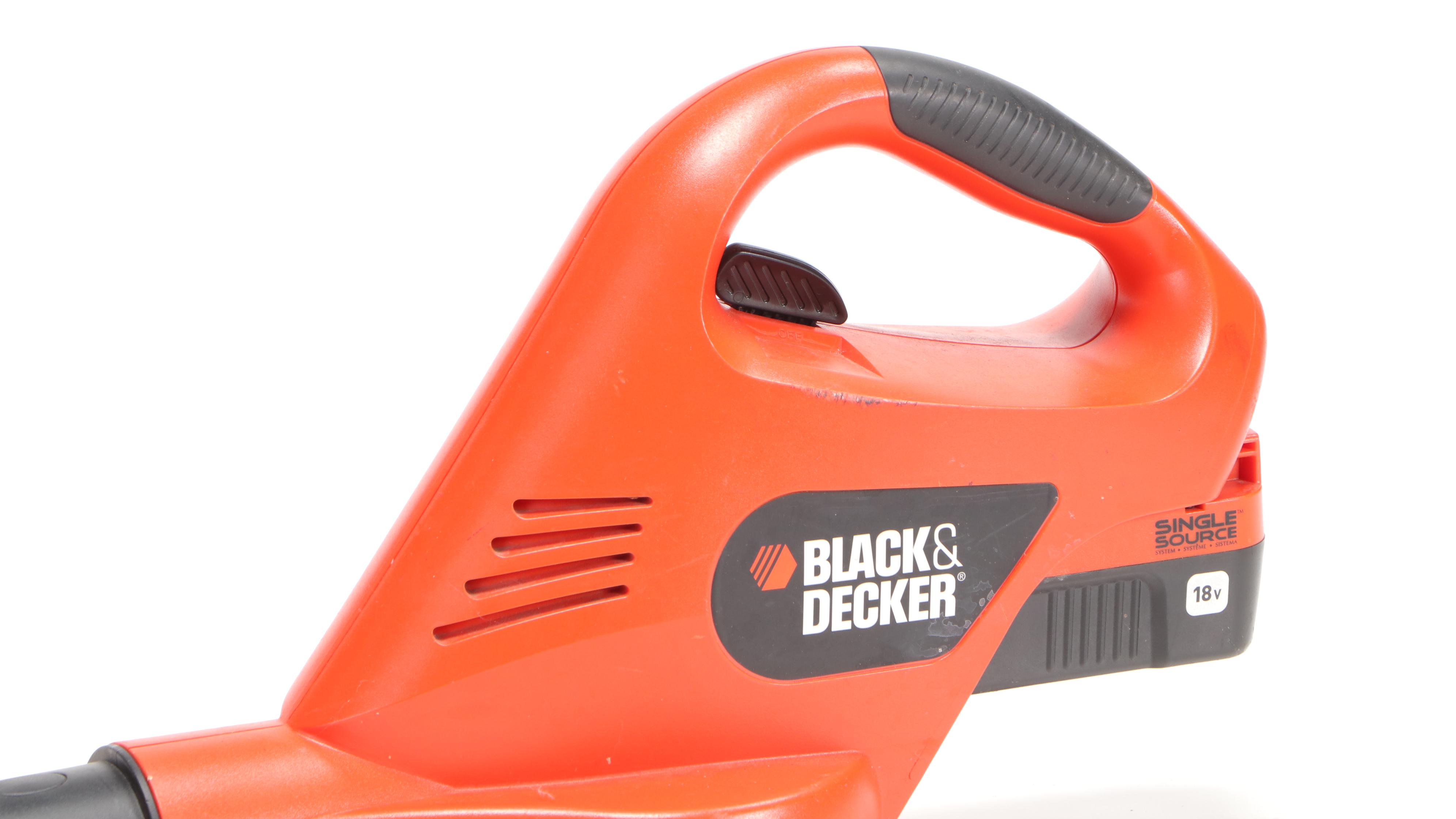 Black + Decker Battery Powered Chainsaw, Pole Saw, and Leaf Blower