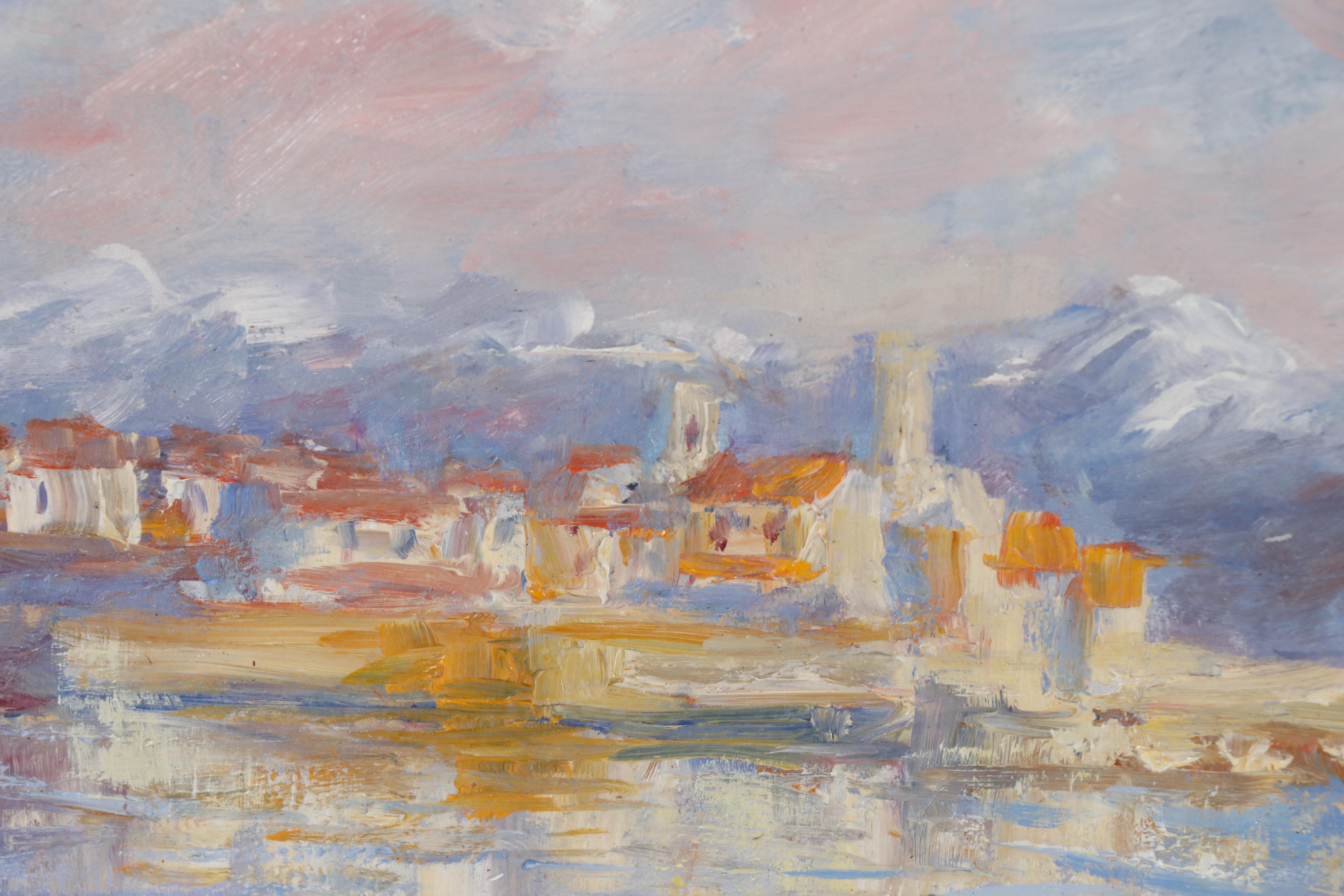 Nino Pippa Oil Painting "Provence - Monet's Favorite Beach in Cap d'Atibes"