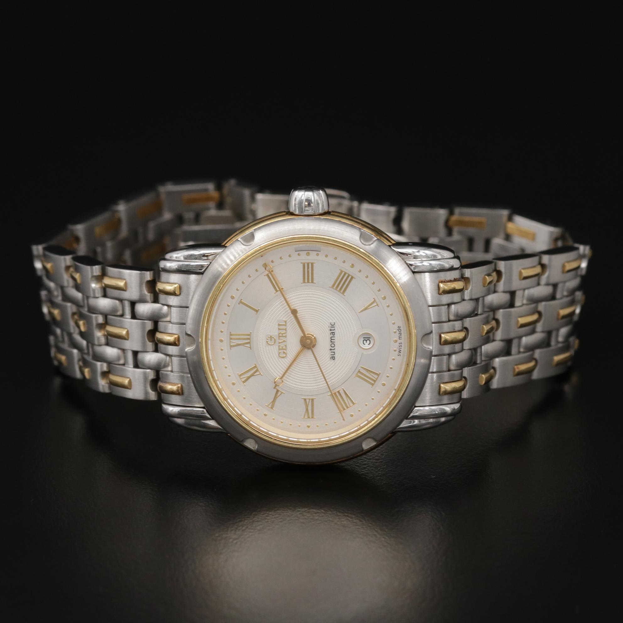 Gevril First Generation 18K and Stainless Steel Automatic Watch