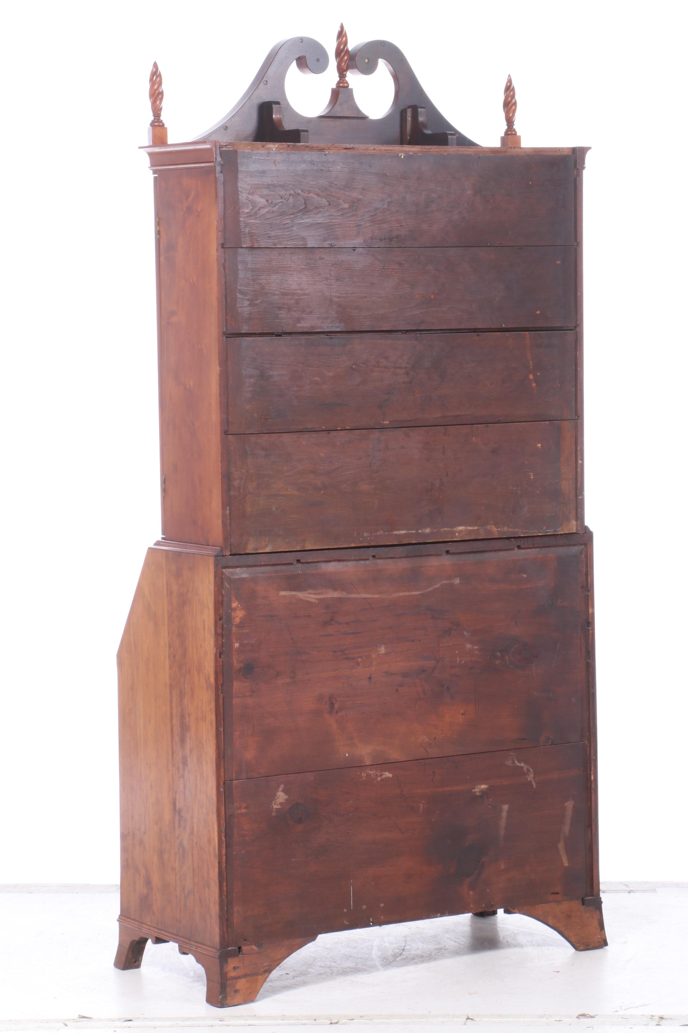 Federal Cherry Secretary Desk, Early 19th Century