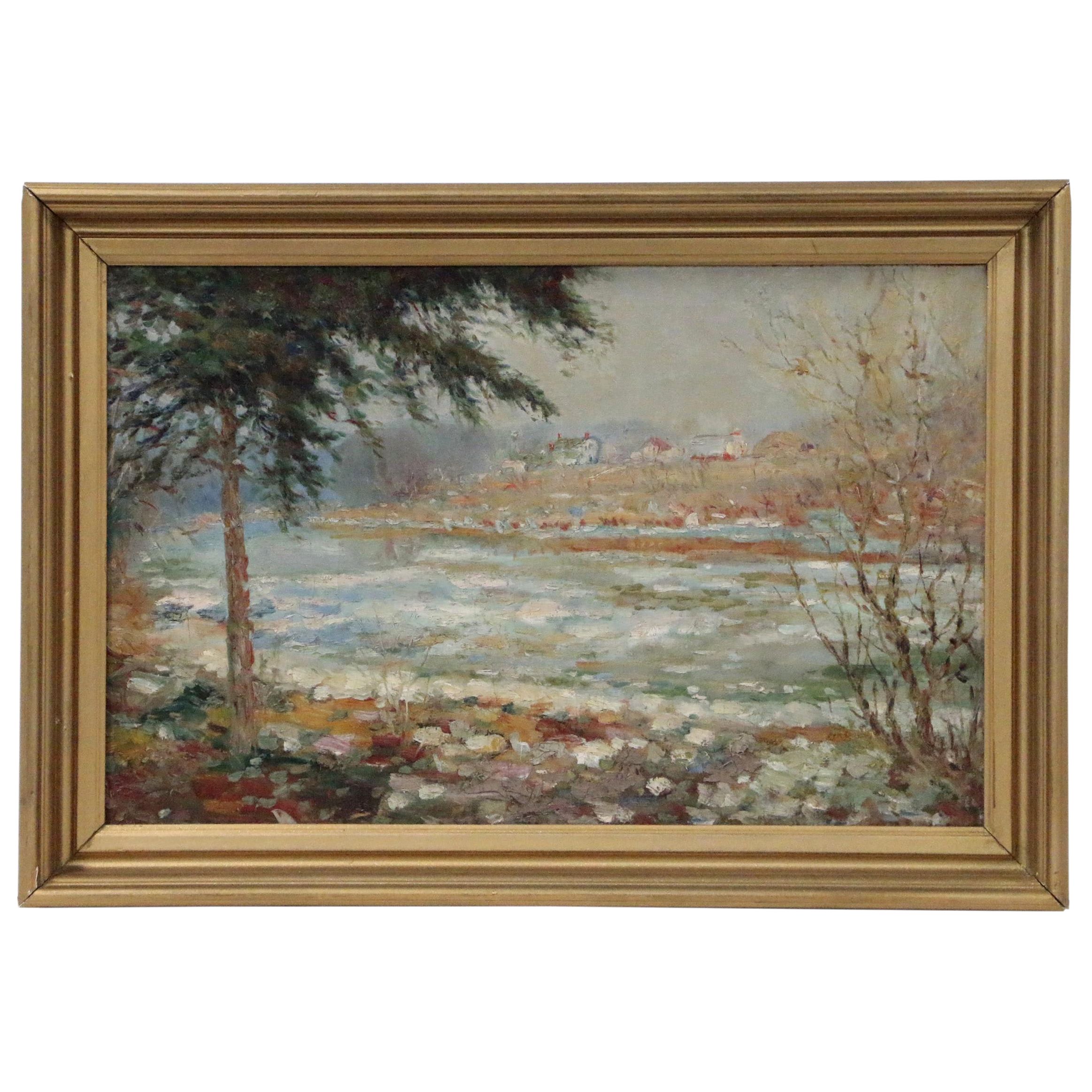 Charles Muerer Estate Plein Air Landscape Oil Painting