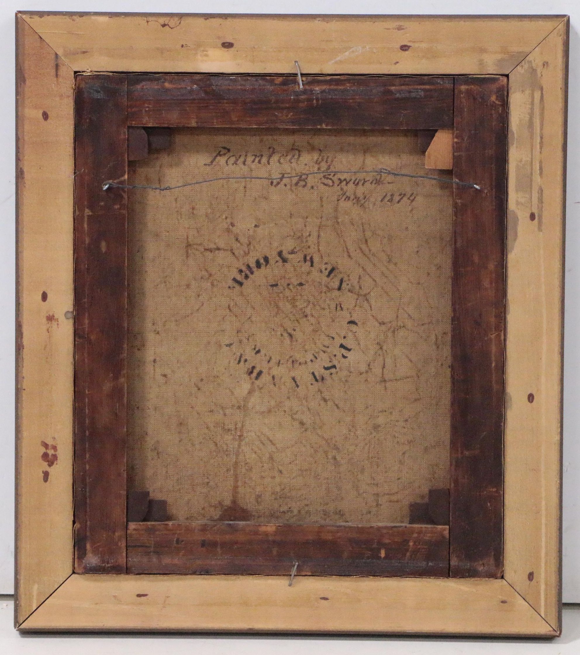 James Brade Sword Portrait Oil Painting, 1874