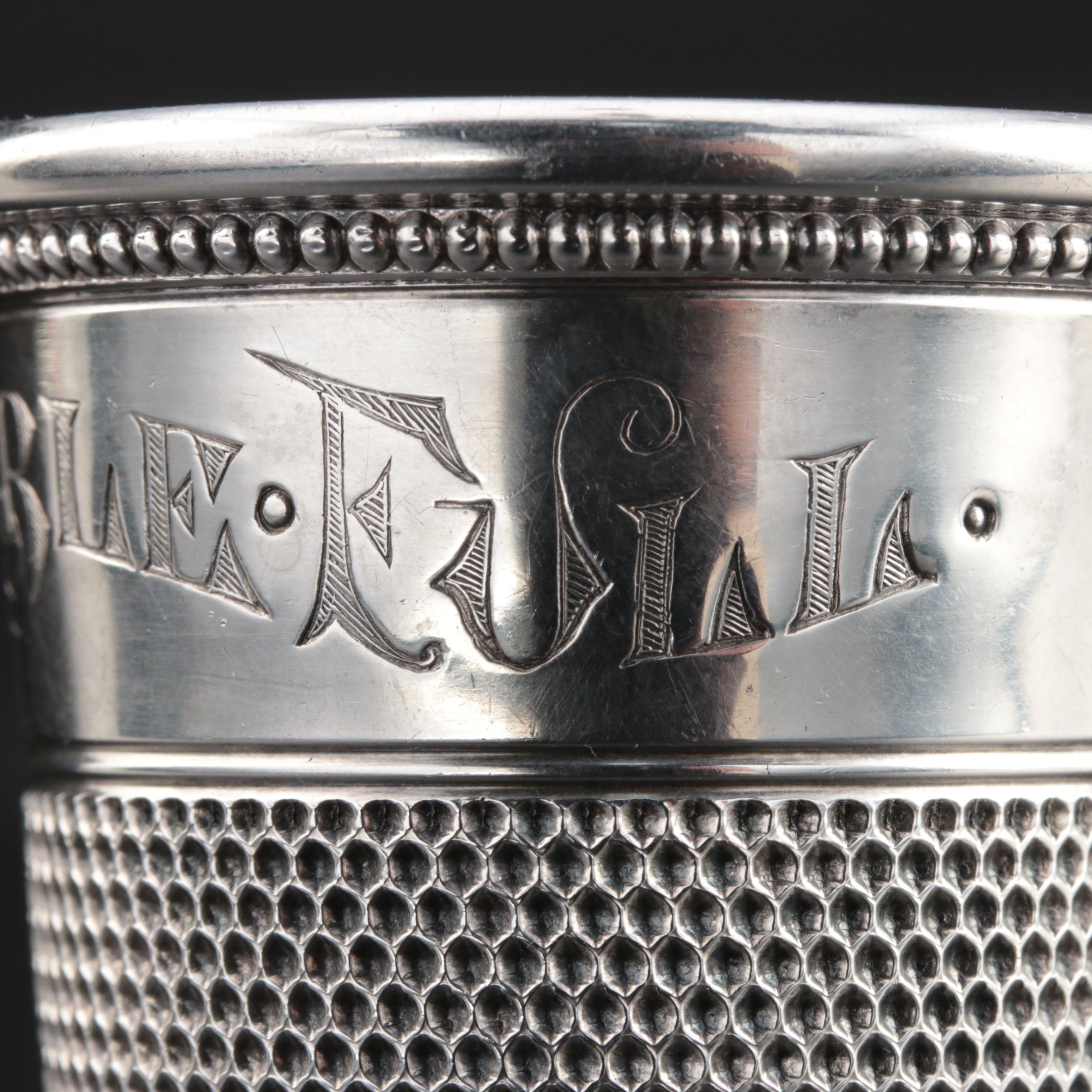 Sterling Silver "Only a Thimble Full" Shot Glass