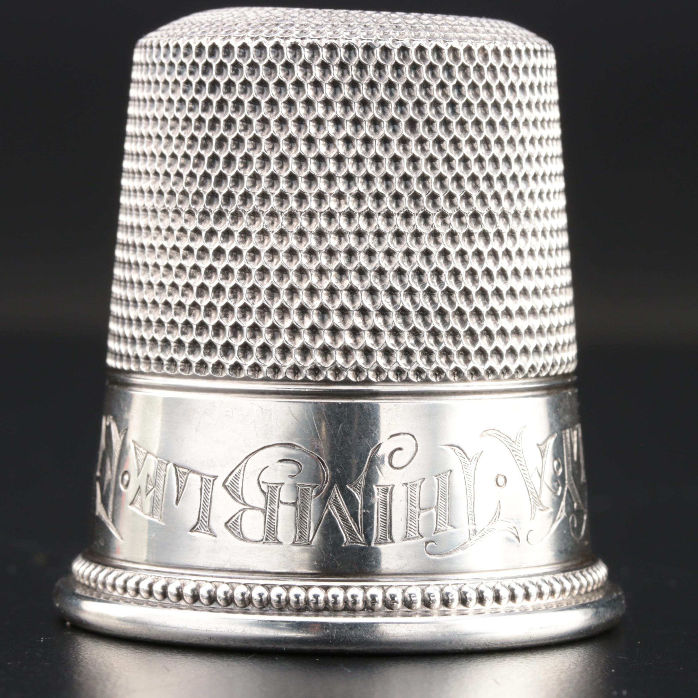 Sterling Silver "Only a Thimble Full" Shot Glass