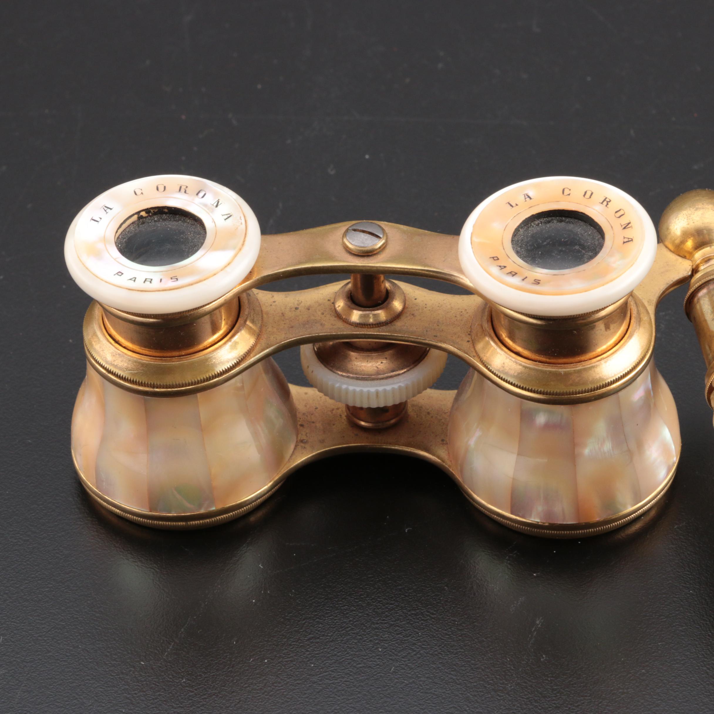 La Corona Mother-of-Pearl Opera Glasses, Early 20th Century