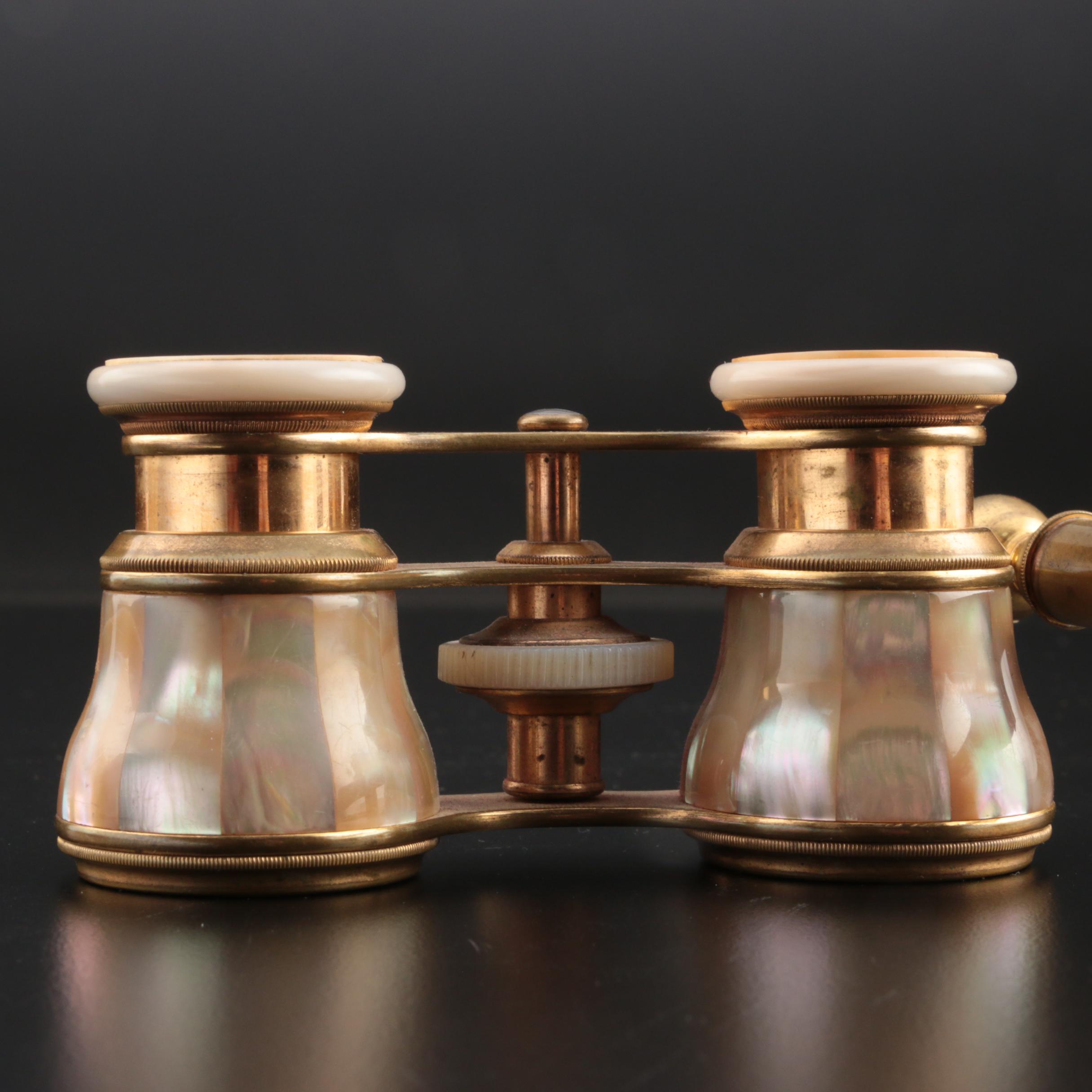 La Corona Mother-of-Pearl Opera Glasses, Early 20th Century
