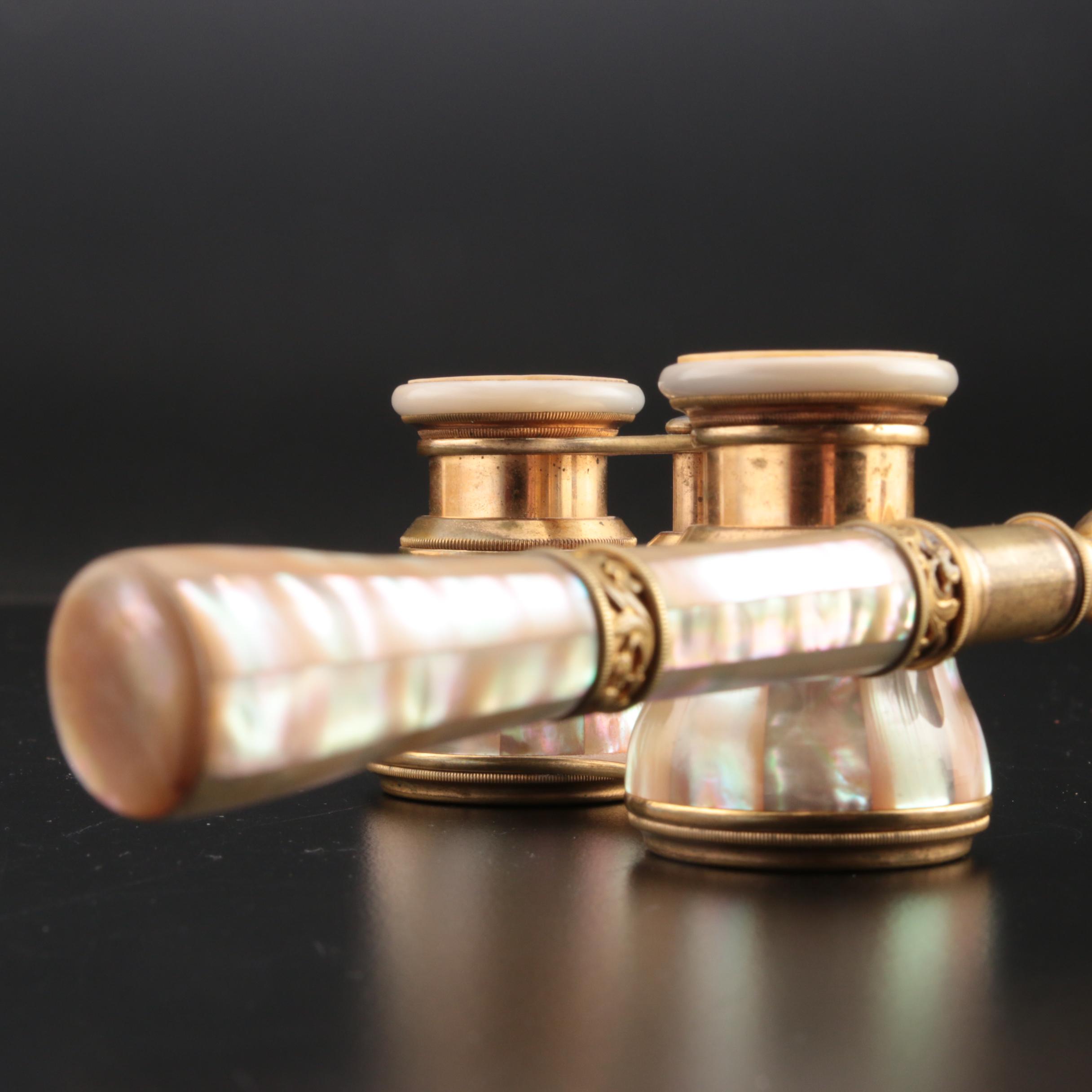 La Corona Mother-of-Pearl Opera Glasses, Early 20th Century