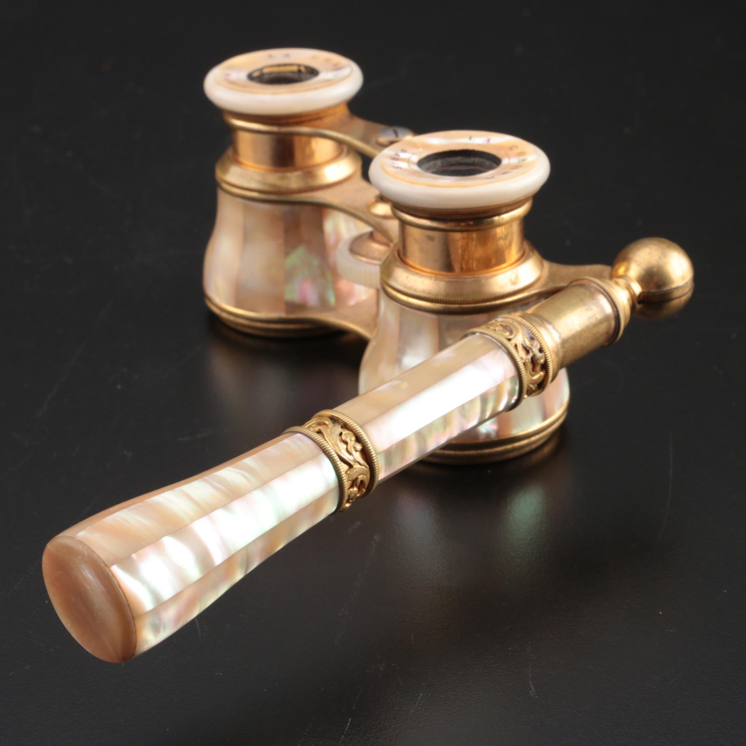 La Corona Mother-of-Pearl Opera Glasses, Early 20th Century