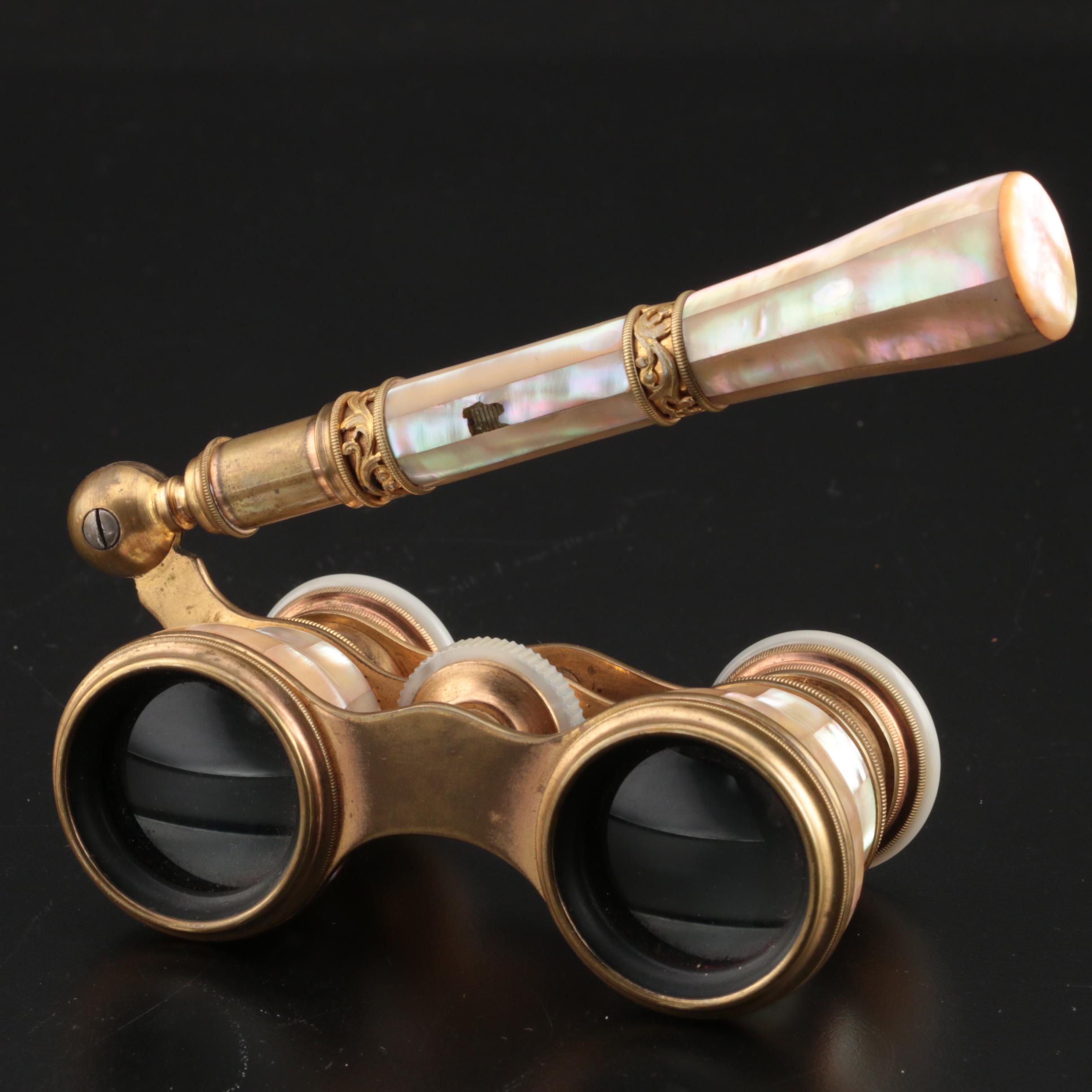 La Corona Mother-of-Pearl Opera Glasses, Early 20th Century