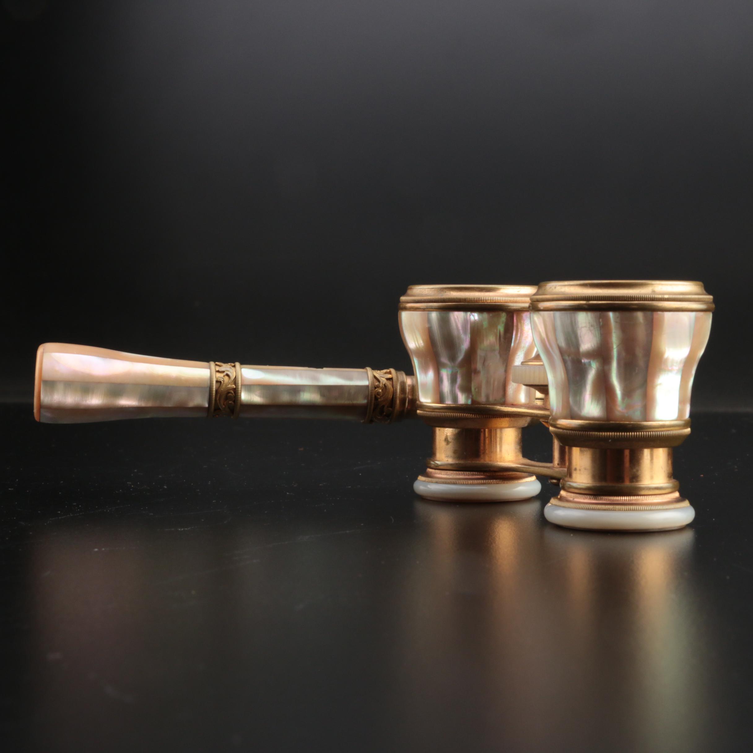 La Corona Mother-of-Pearl Opera Glasses, Early 20th Century