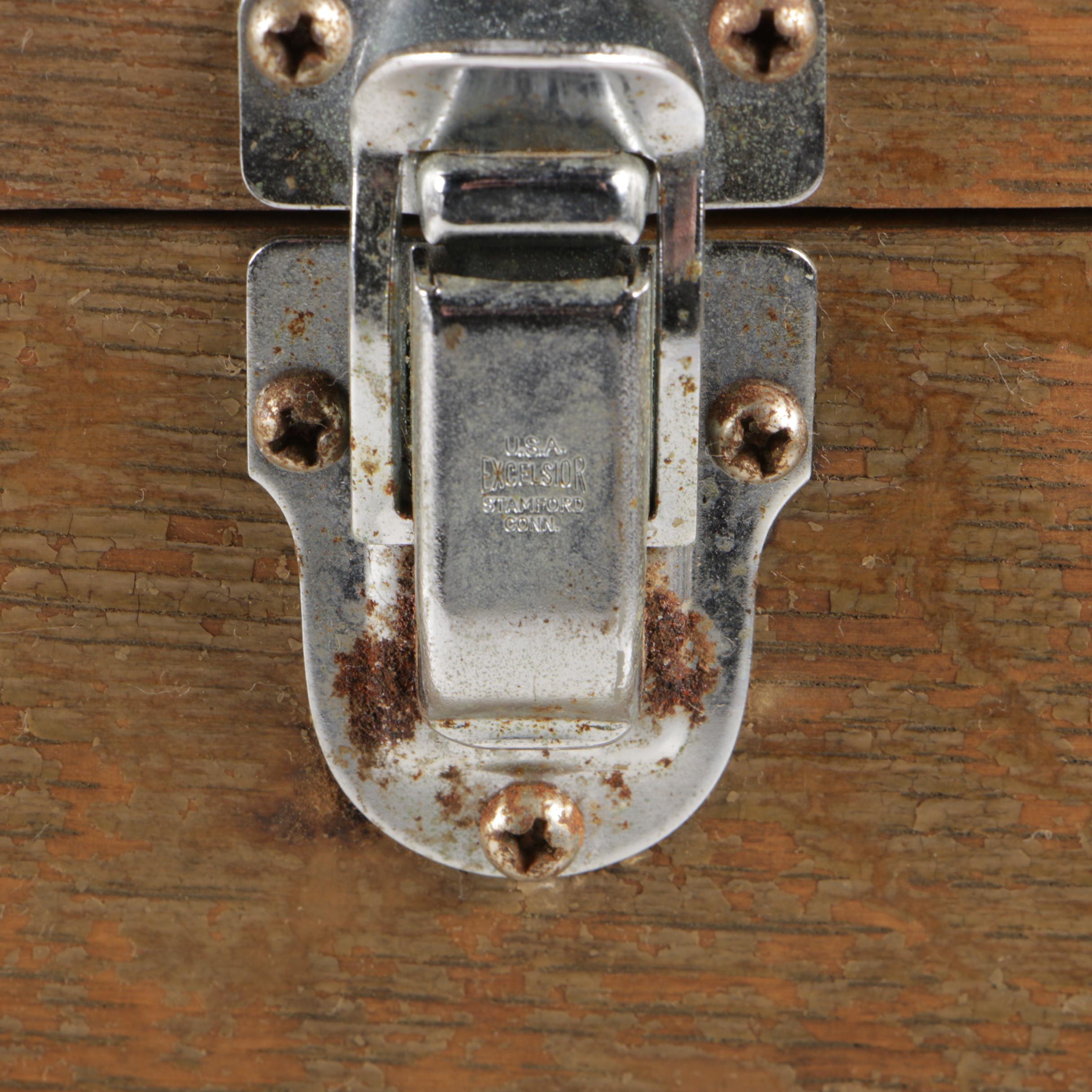 H. Gertsner & Sons Dayton, Ohio, Model "KY60" Oak Machinist Tool Box, Mid-20th C