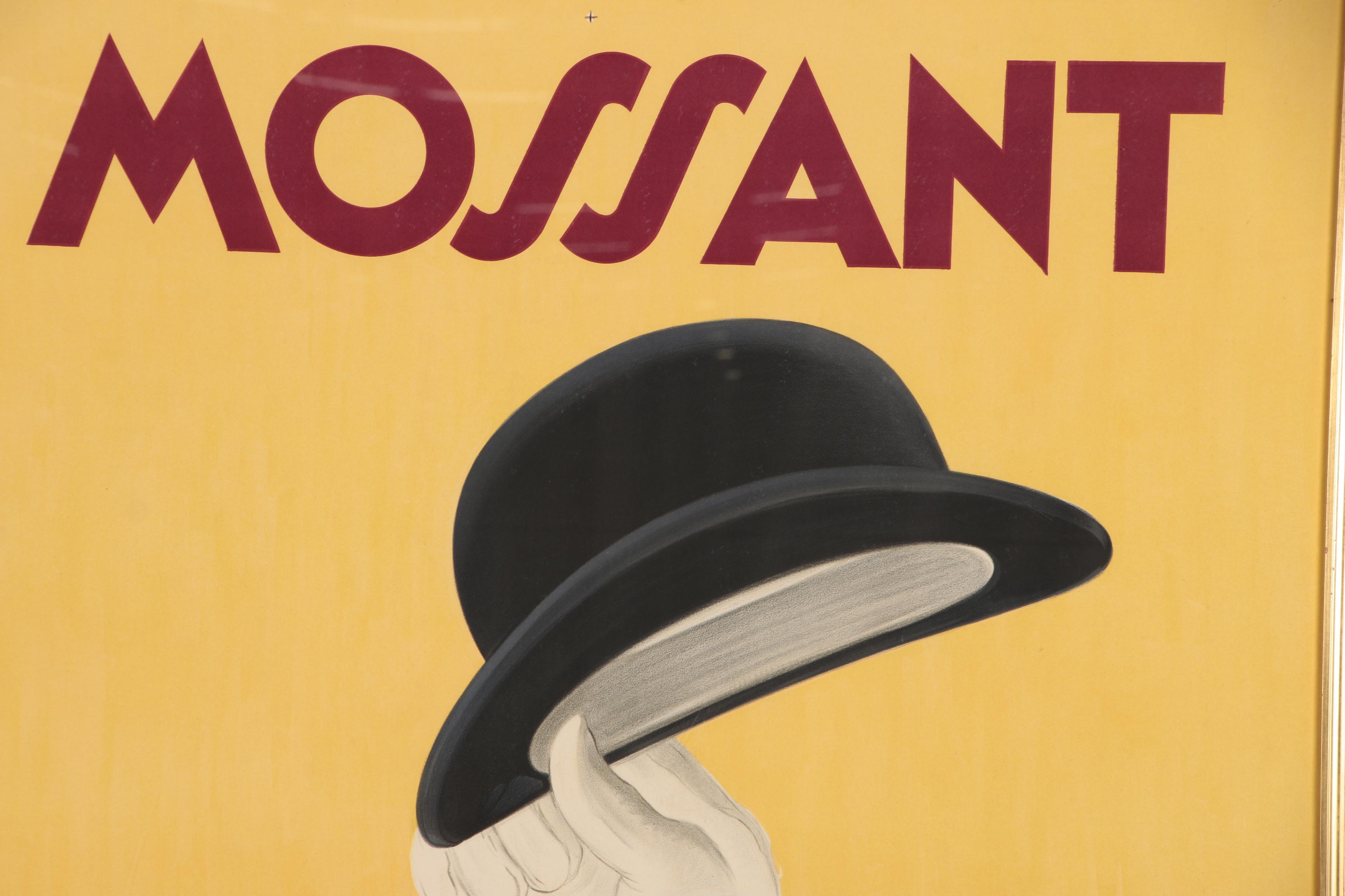 Leonetto Cappiello Lithographic Poster for Mossant Hats, 1938