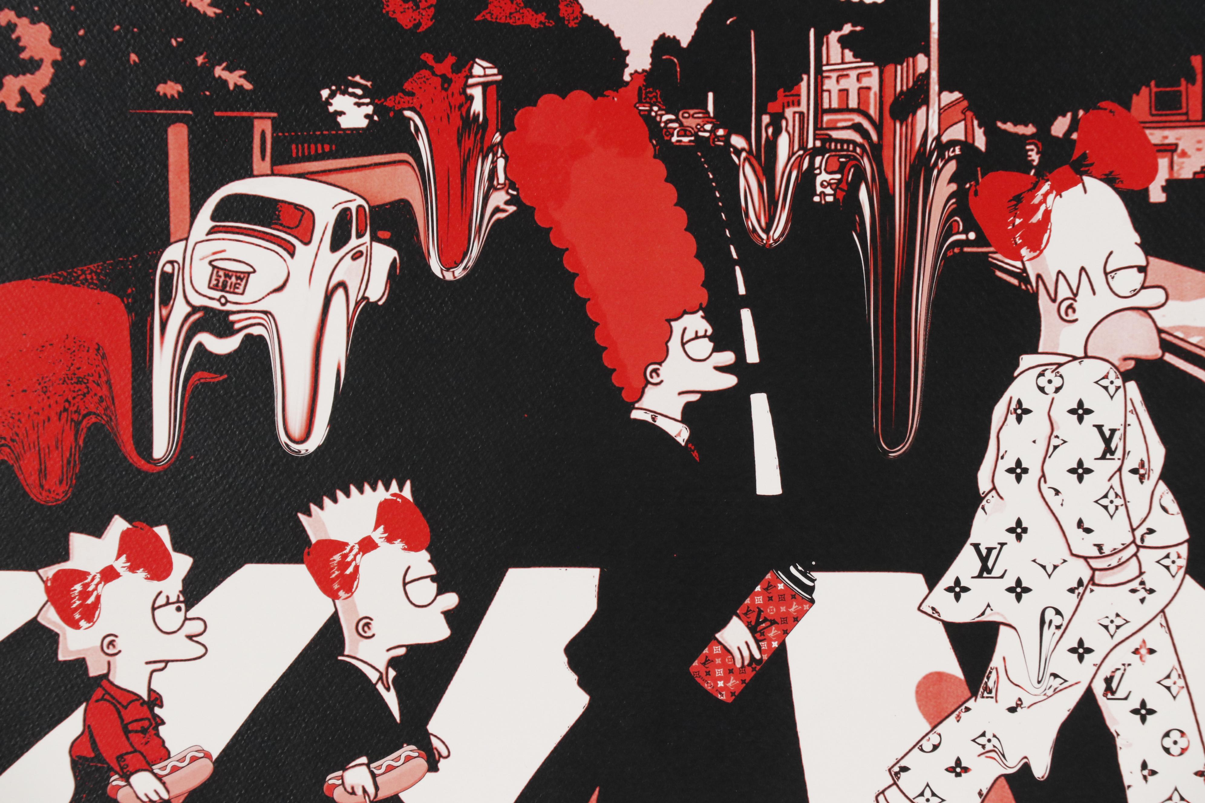 Death NYC Giclée "Family Drip Print Bk R"