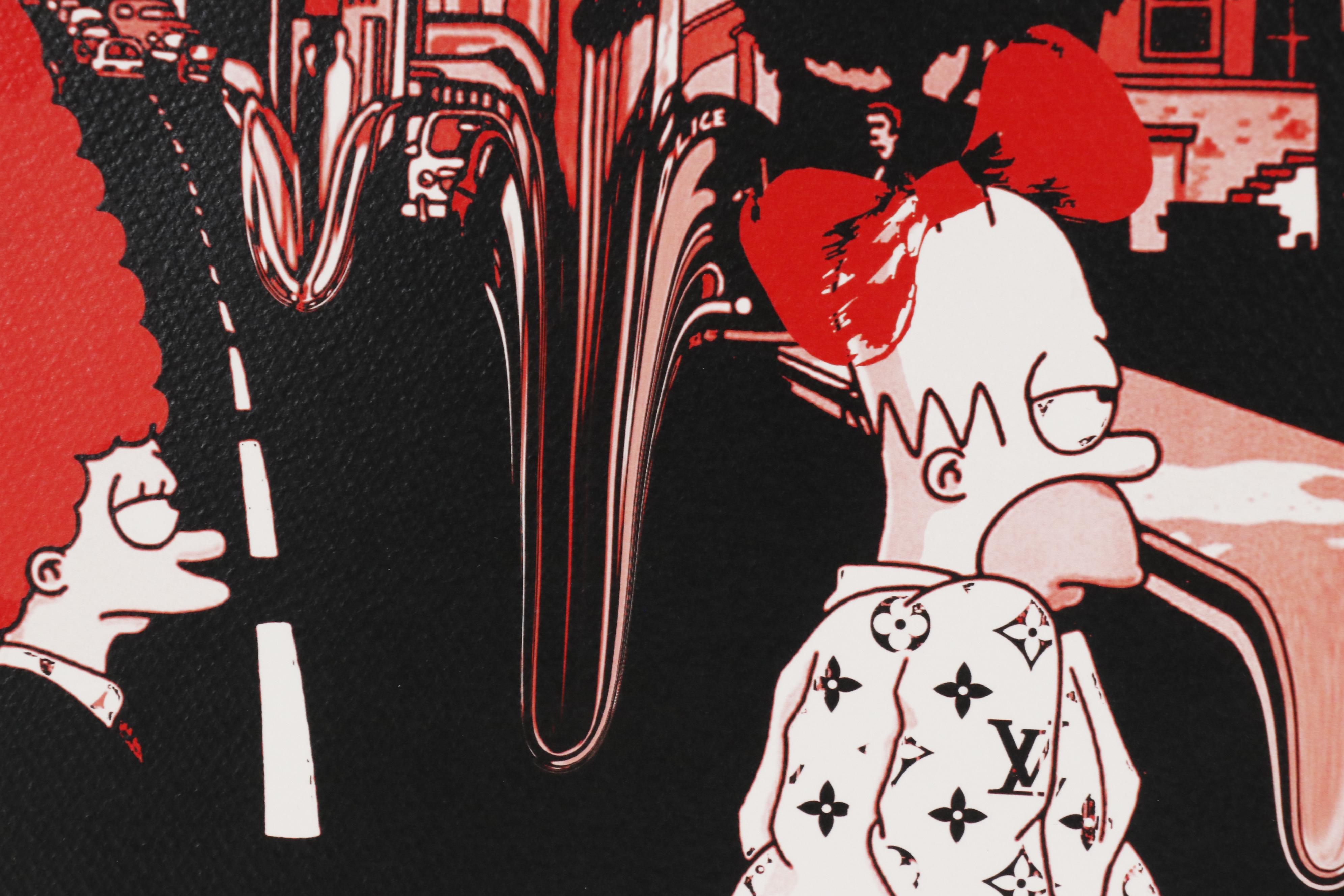 Death NYC Giclée "Family Drip Print Bk R"