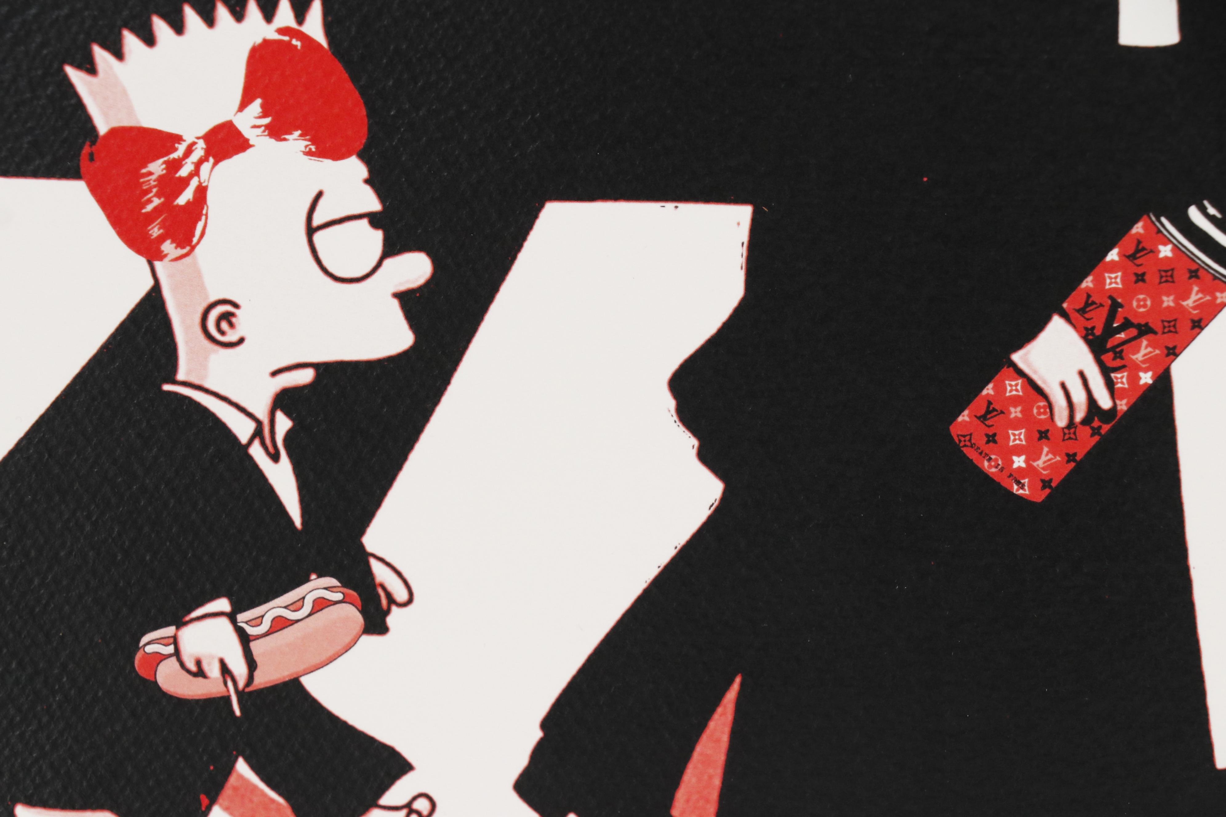 Death NYC Giclée "Family Drip Print Bk R"