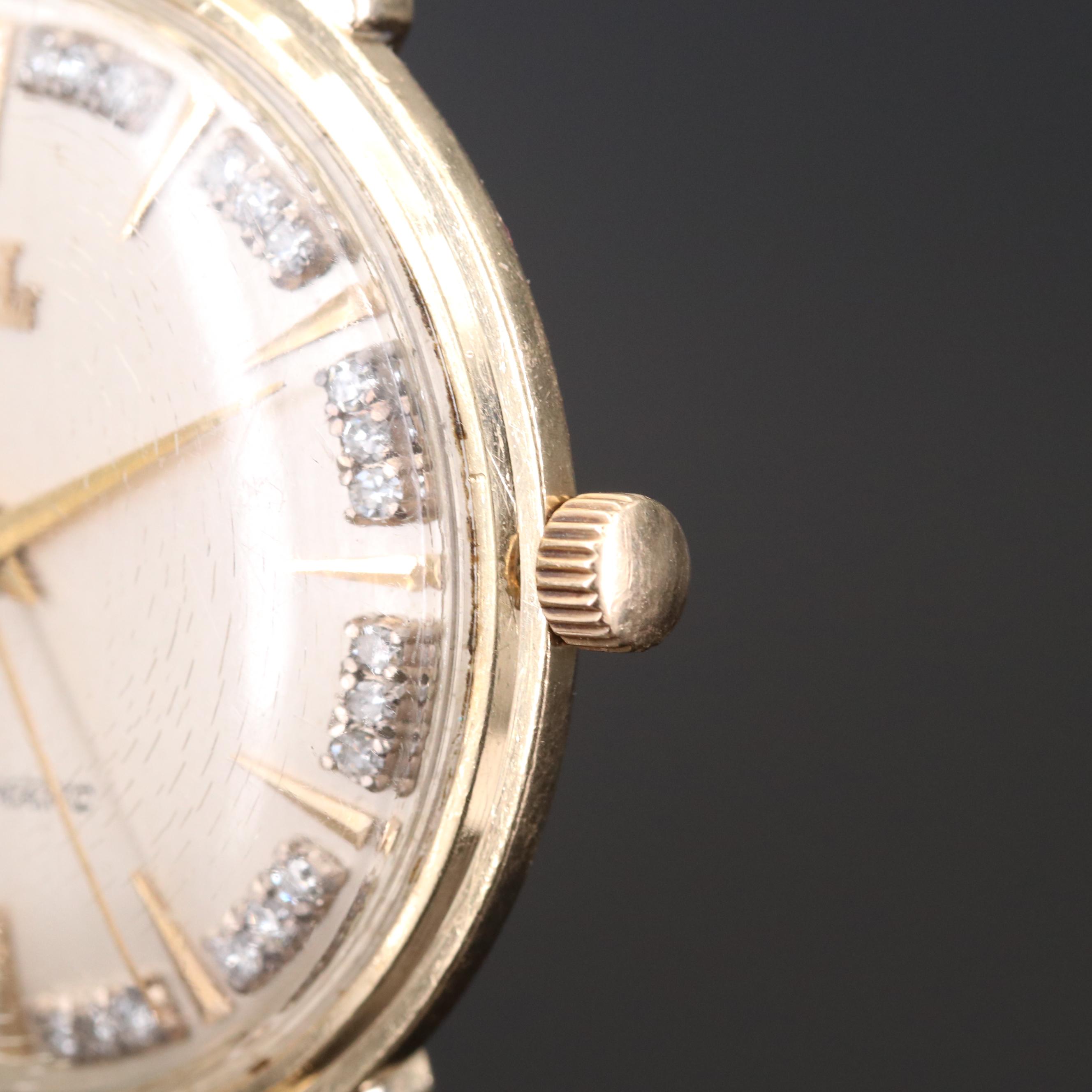 Vintage Gensler-Lee 14K Gold and Diamonds Automatic Watch