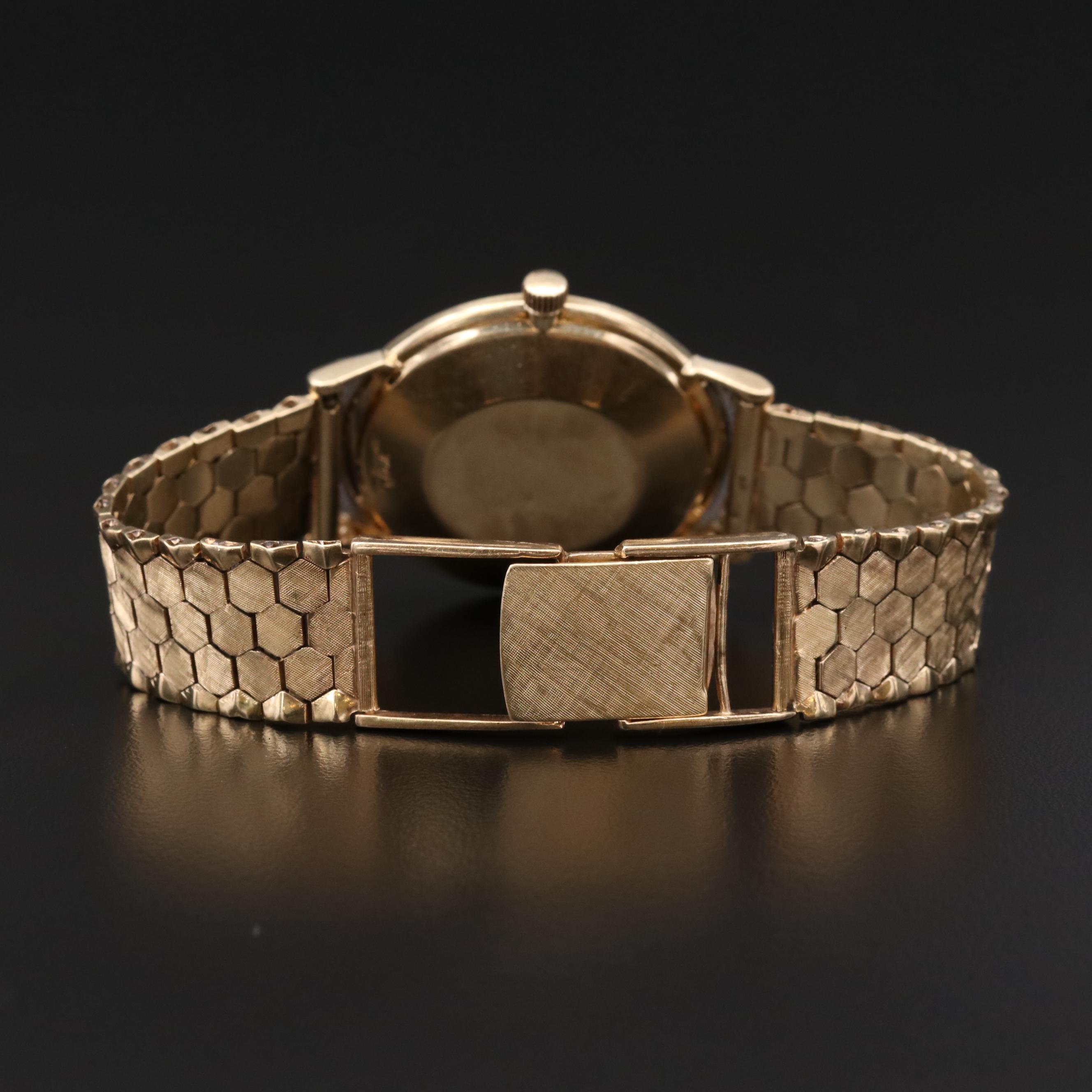 Vintage Gensler-Lee 14K Gold and Diamonds Automatic Watch