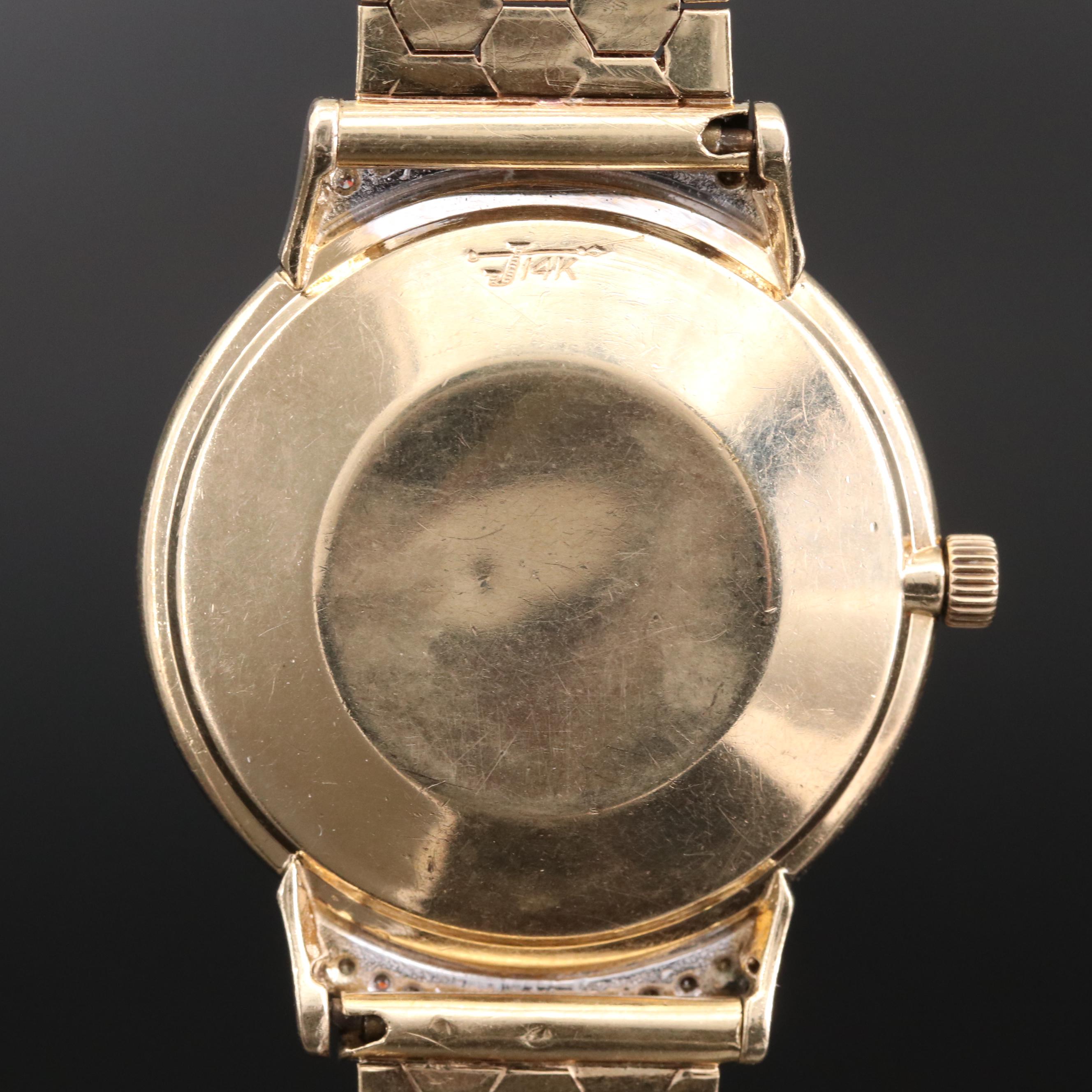 Vintage Gensler-Lee 14K Gold and Diamonds Automatic Watch