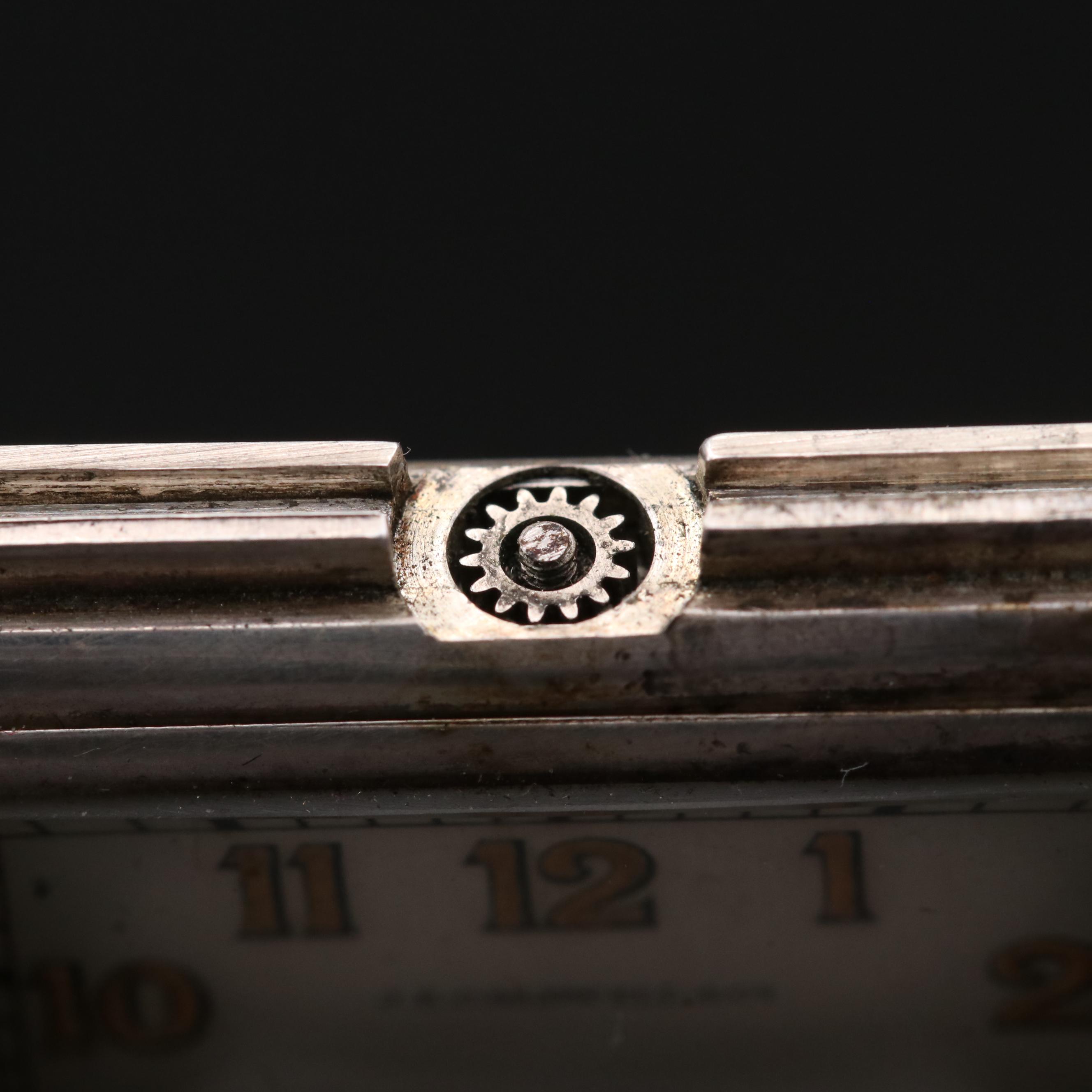 Movado "Ermeto" For J.E. Caldwell & Co. Sterling Silver Purse Watch, Vintage