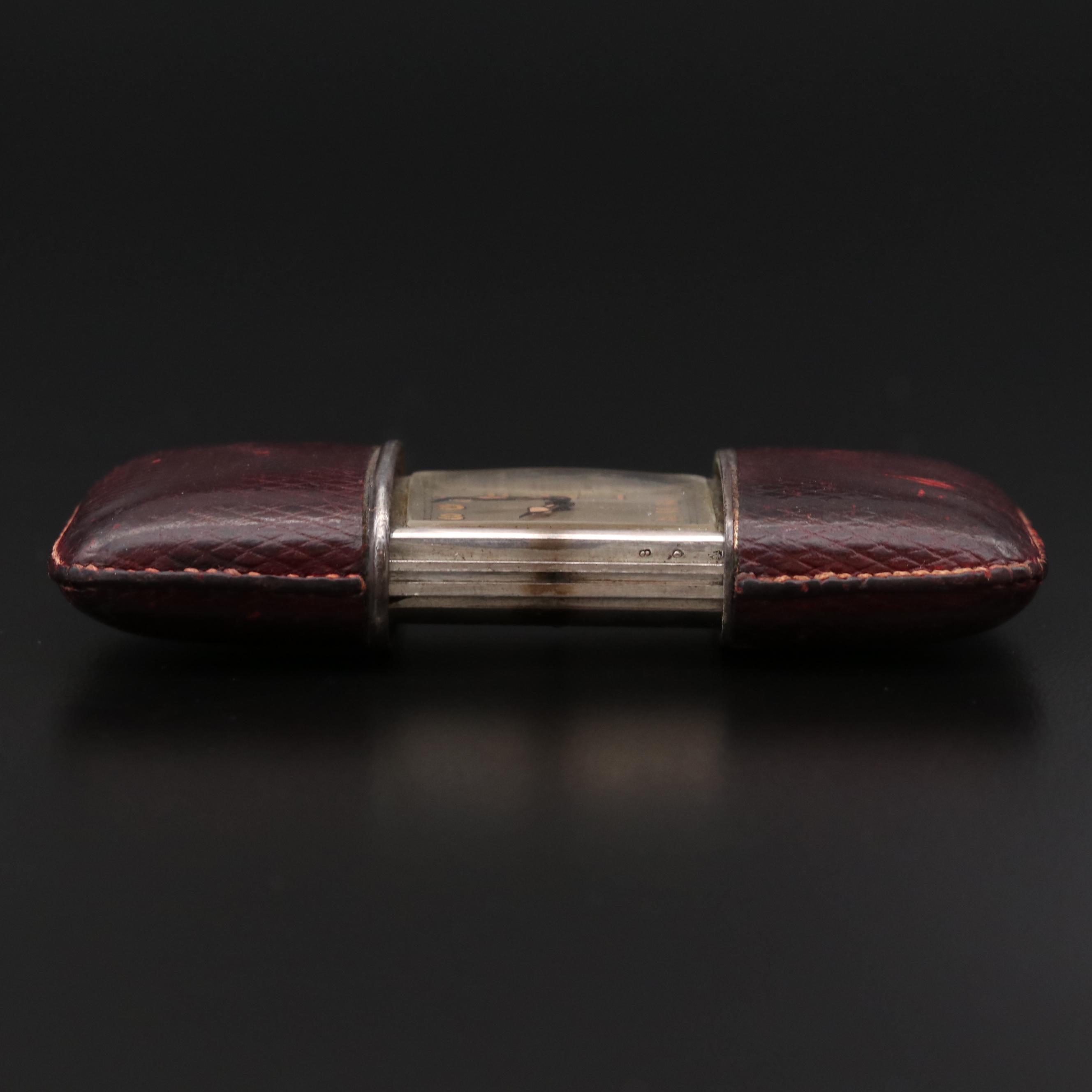 Movado "Ermeto" For J.E. Caldwell & Co. Sterling Silver Purse Watch, Vintage