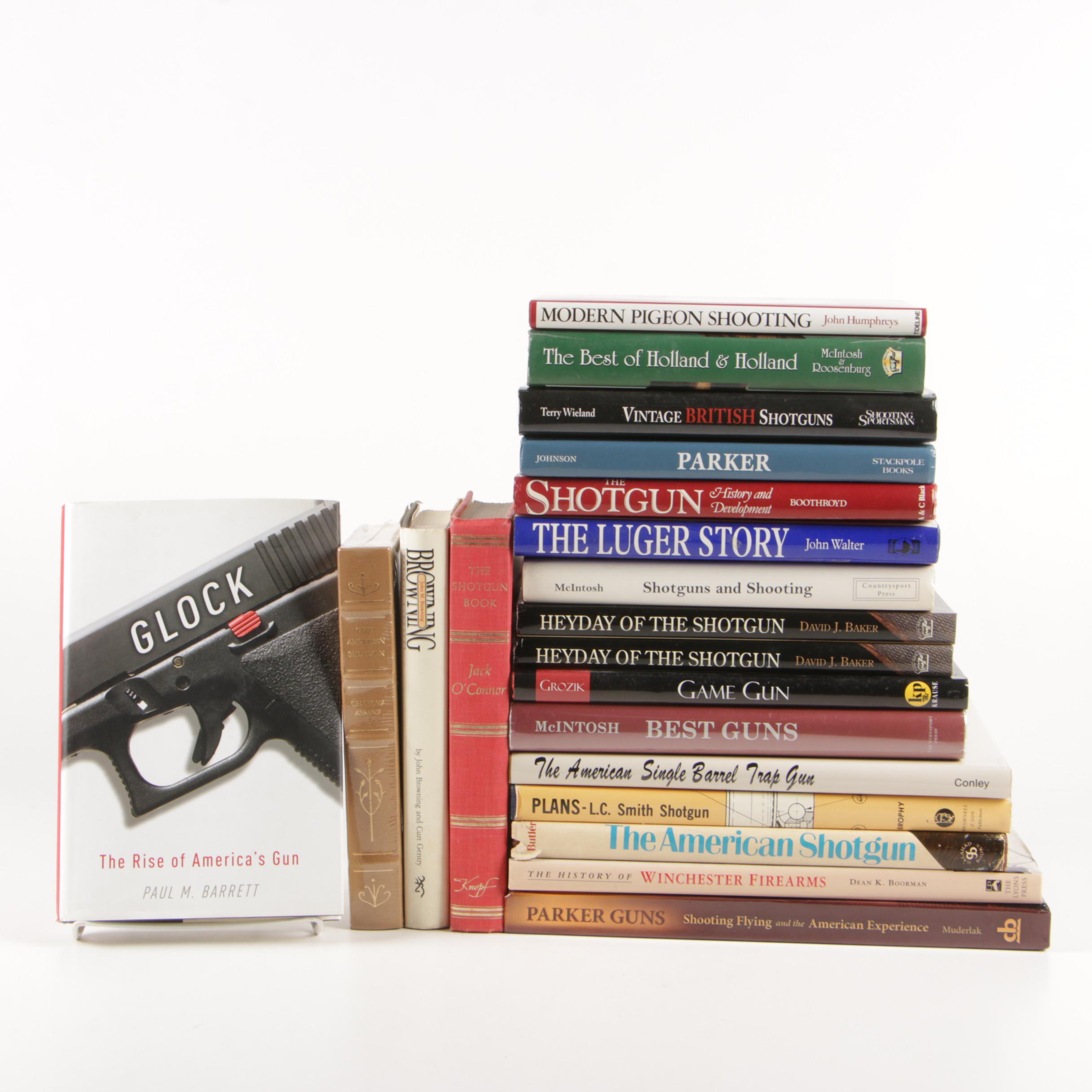 "Glock: The Rise of America's Gun" with Other Firearm Books including Signed