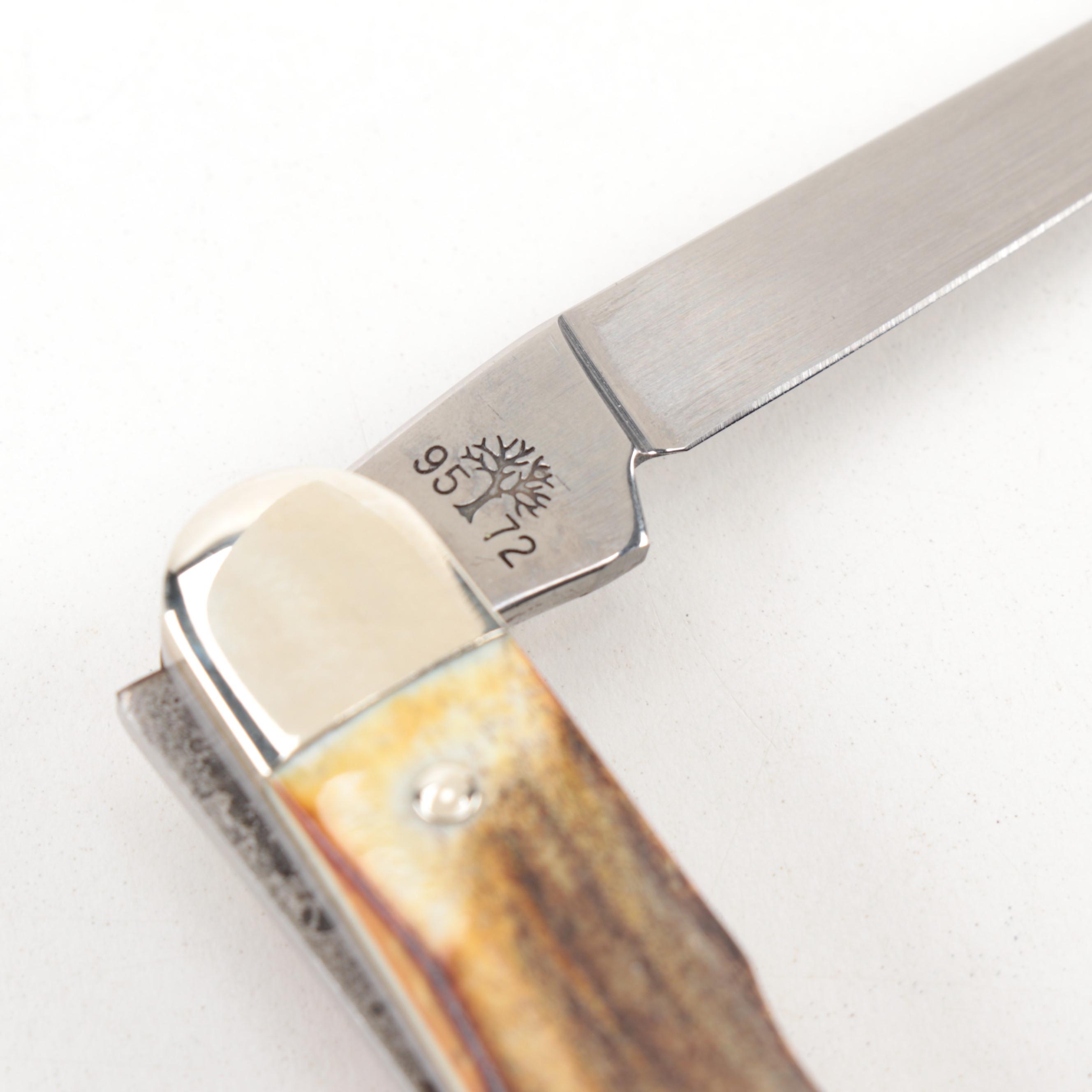 Boker Solingen Germany "Carolina Muskrat" No. 95 Dual Blade Hunting Knife